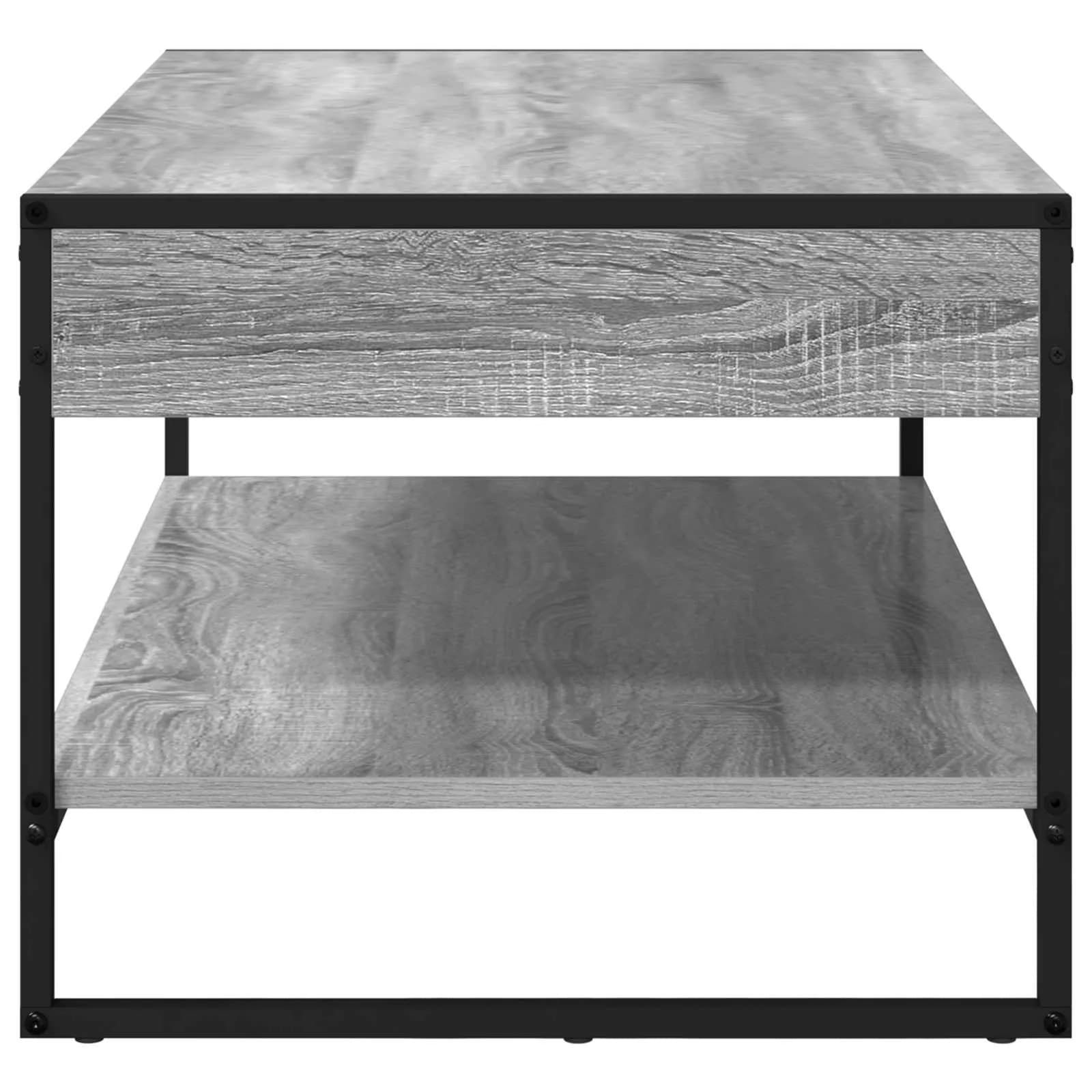 Klubska miza Siva Sonoma 80 x 50 x 40 cm Inženirski les - slika 6