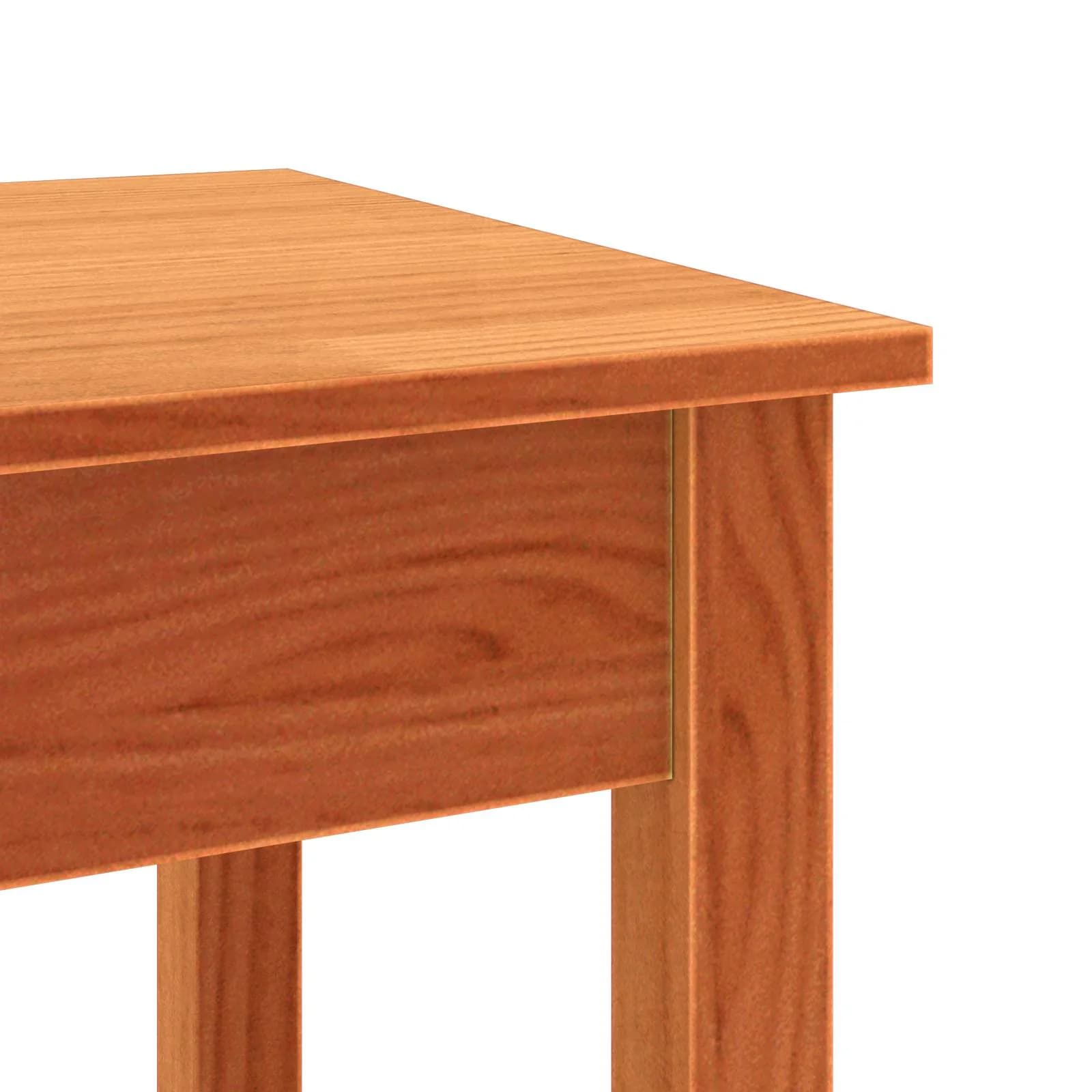 Konzolna miza Voskan rjava 110 x 40 x 75 cm Masivna borovina - slika 10
