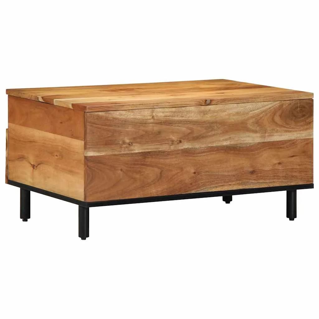 Klubska miza Rjava 80 x 54 x 40 cm Masiven les akacije - slika 3