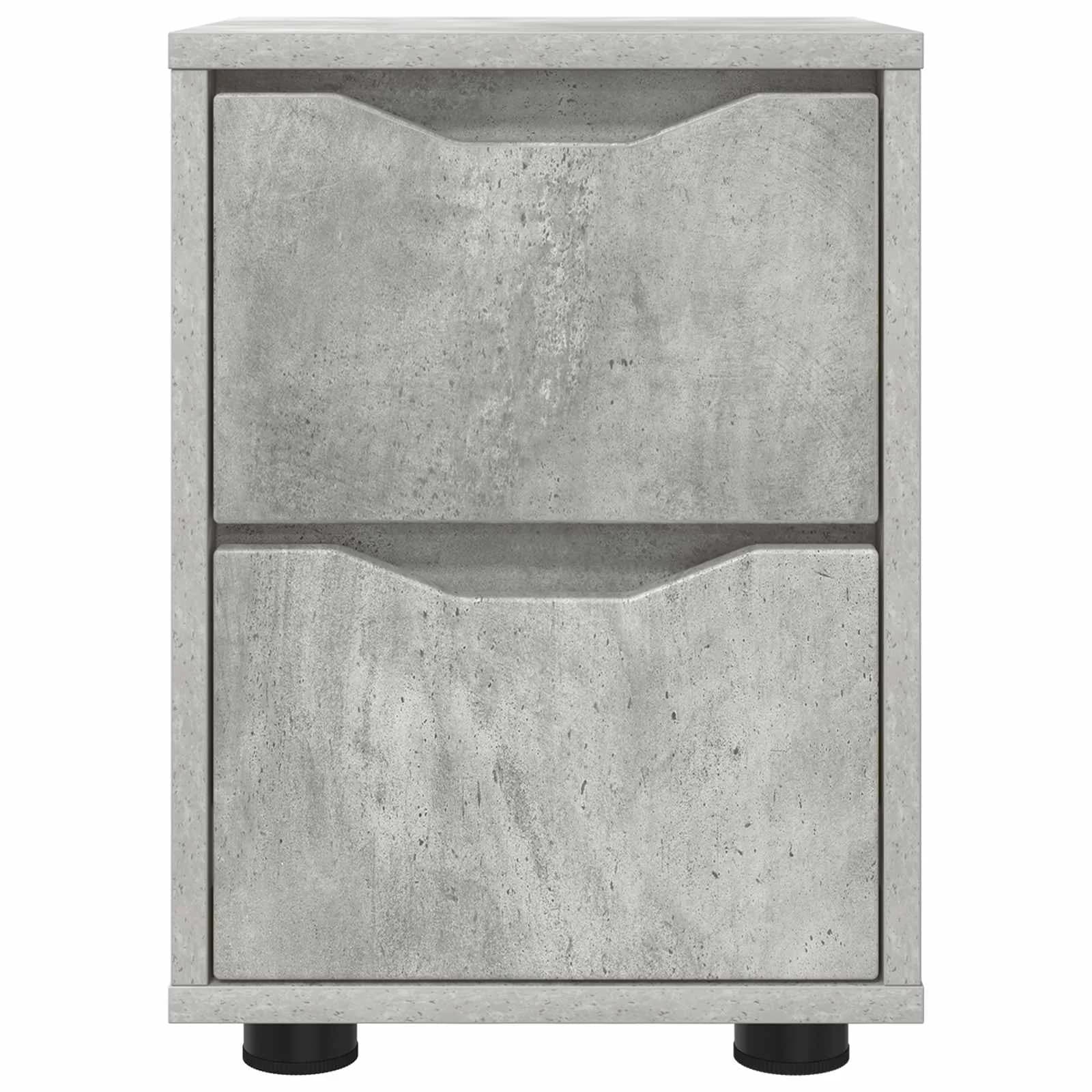 Posteljne mize 2 kos Betonsko siva 30,5 x 30 x 43 cm - slika 6