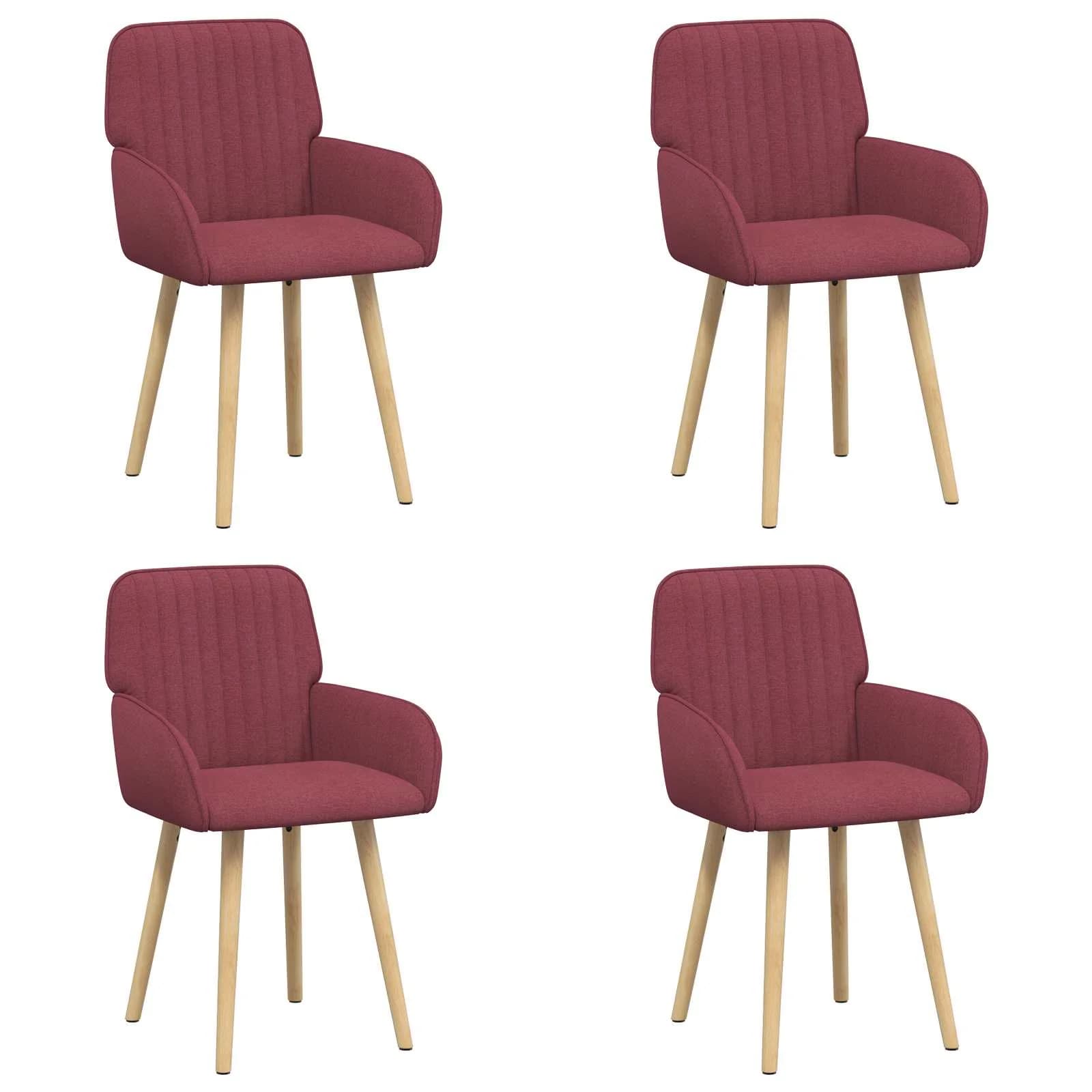 Jedilni stoli 4 kos Blago Vinorodna rdeča 56,5 x 50 x 87,5 cm - slika 2