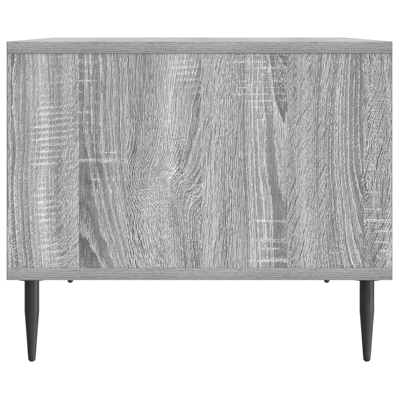 Klubska miza Siva Sonoma 90 x 50 x 40 cm Inženirski les - slika 6