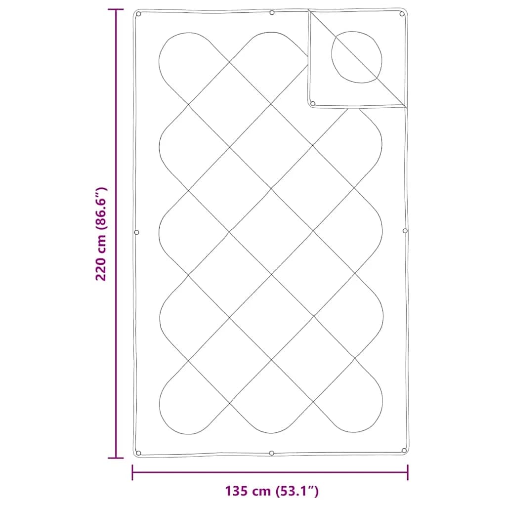 2-v-1 Dv entscheiden Bela 220 x 135 x 8 cm Poliester - slika 10