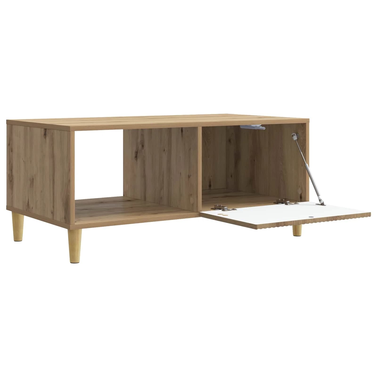 Klubska miza Artisan hrast 90 x 50 x 40 cm Inženirski les - slika 4