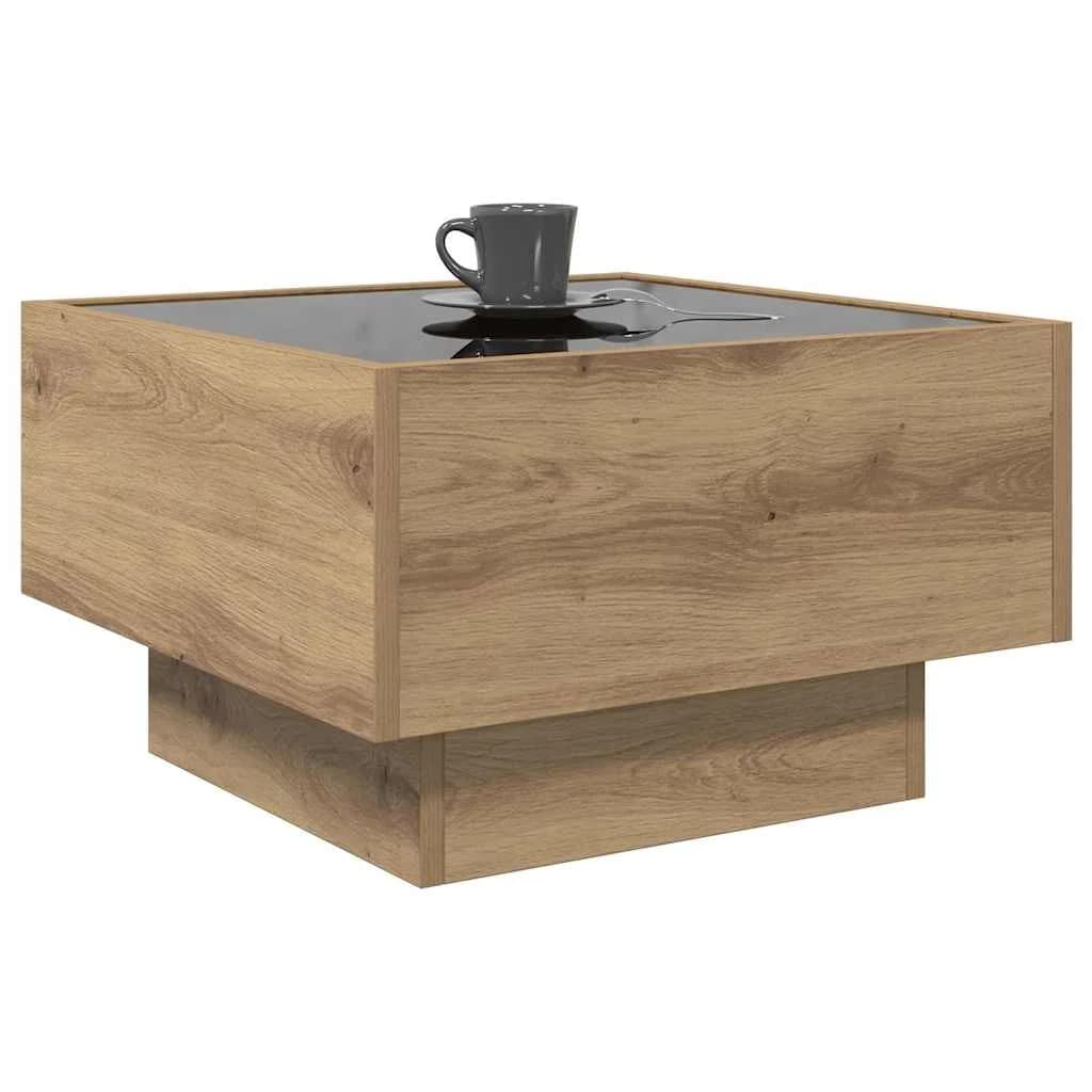 Klubska miza artisan hrast 50 x 50 x 30 cm - slika 3