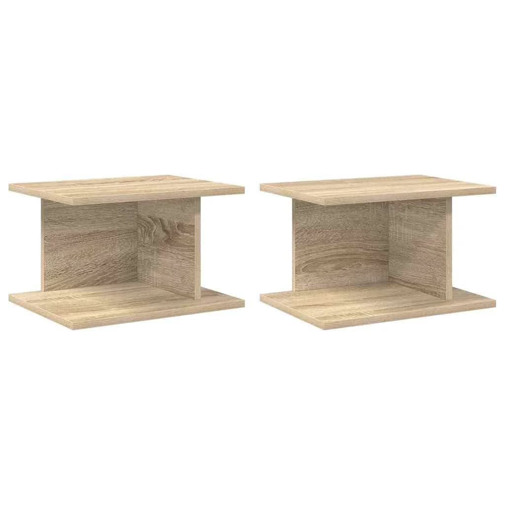Nočna omarica 2 kos Sonoma hrast 40 x 30 x 25 cm Inženirski les - slika 2