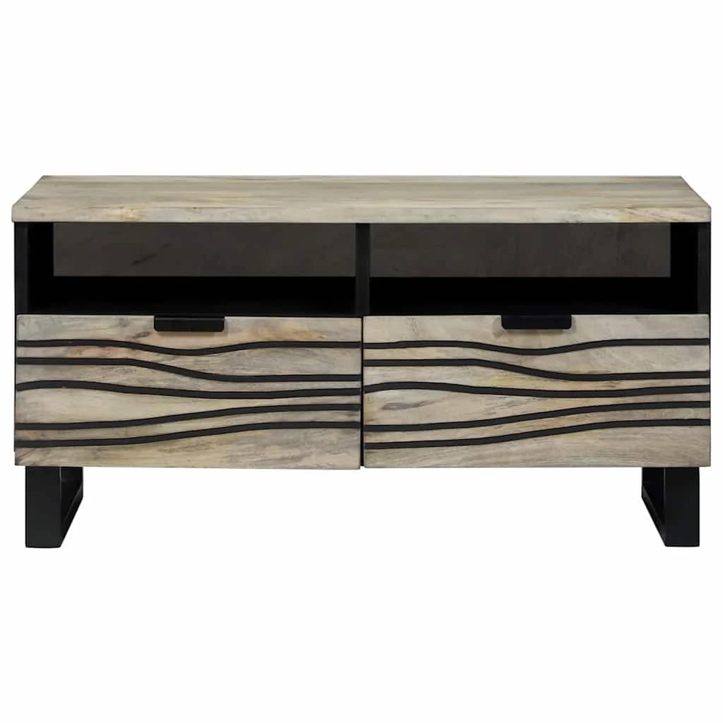 Klubska miza Bela 80 x 54 x 40 cm Inženirski les - slika 3