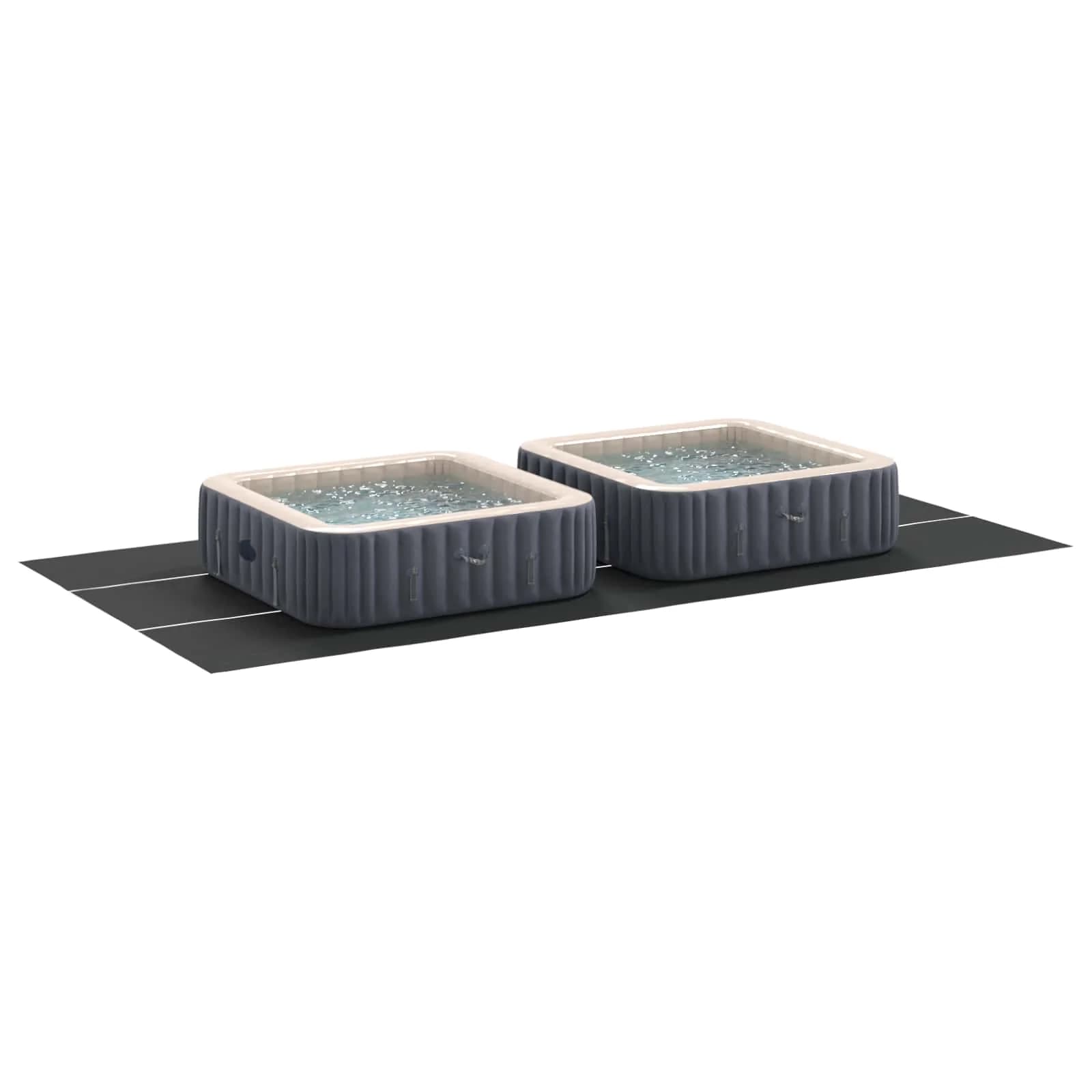 Podloga za bazen Črna 750 x 372 x 0,1 cm Netrdno blago - slika 3