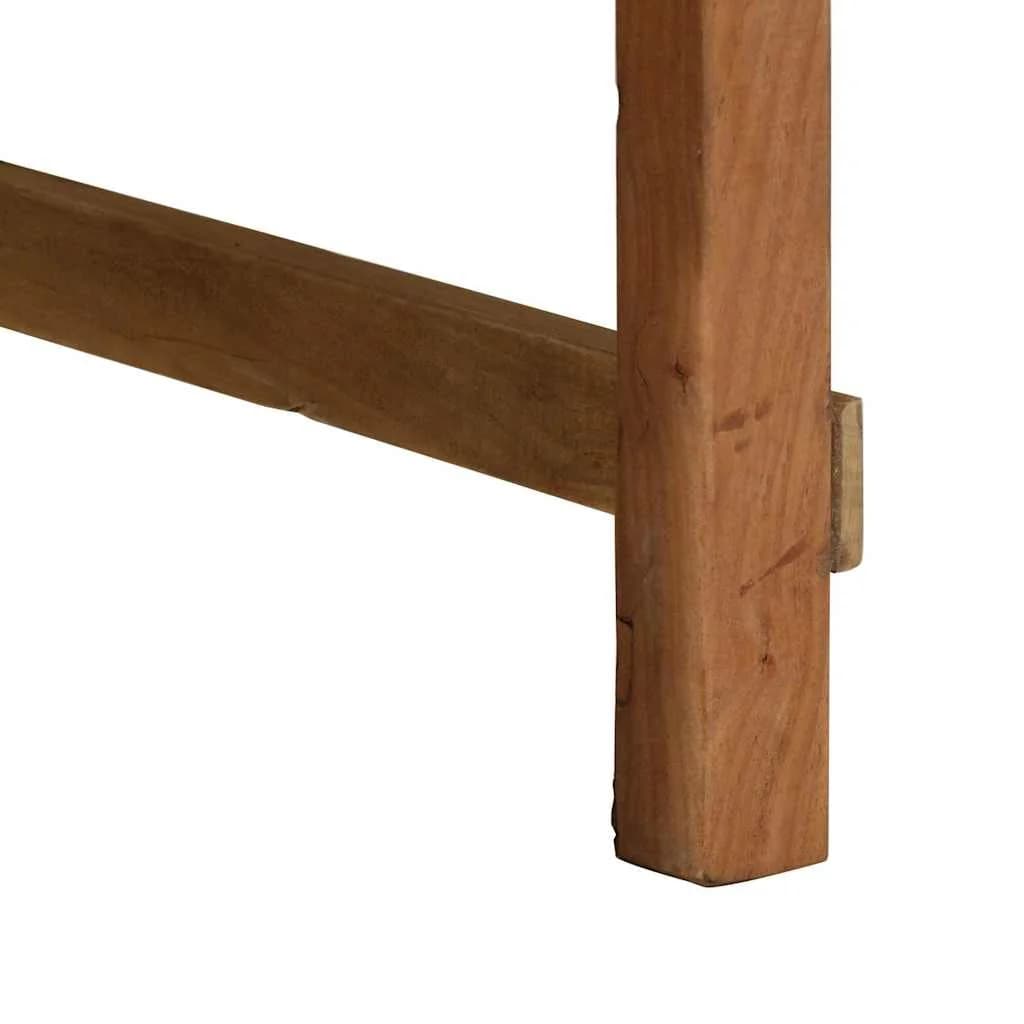 Klubska miza Rjava 60 x 55 x 40 cm Trdna obnovljena les - slika 8