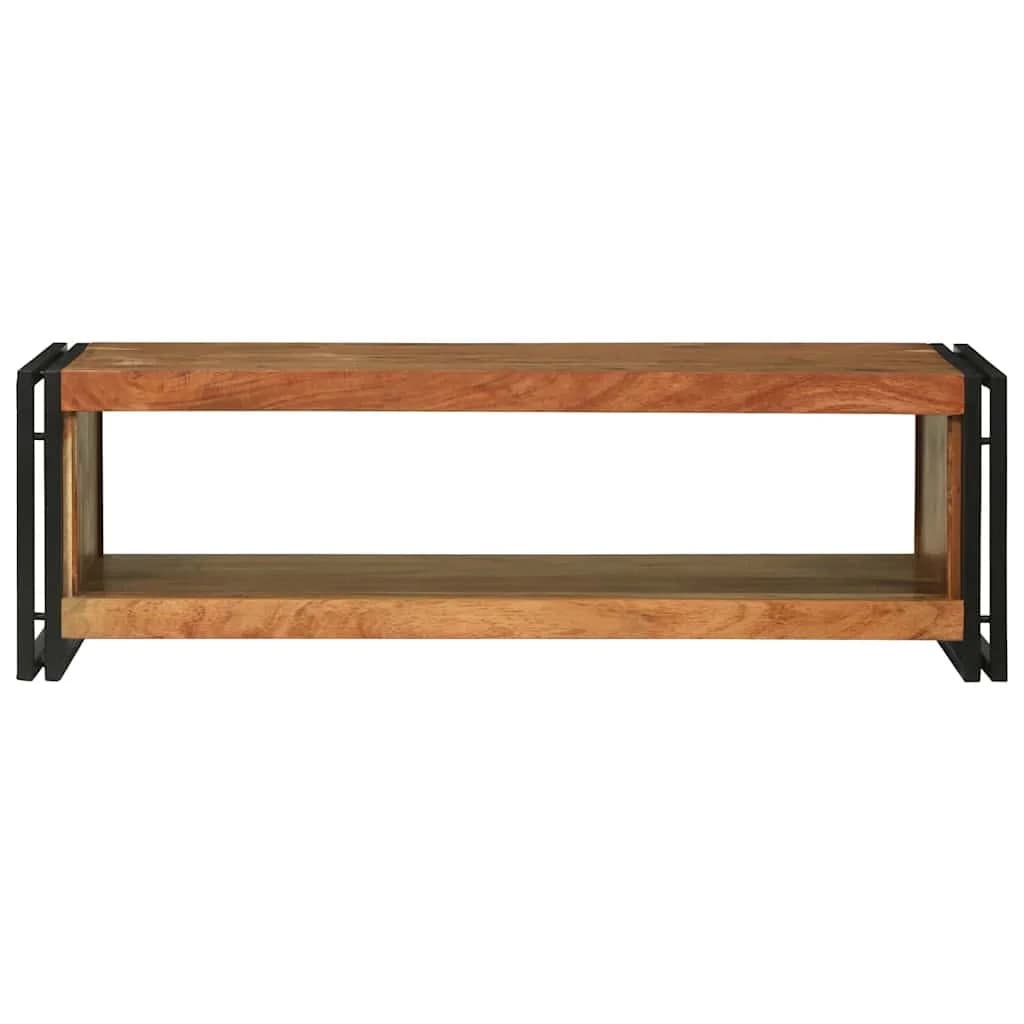 Klubska miza Rjava 120 x 50 x 38 cm Masiven les akacije - slika 3