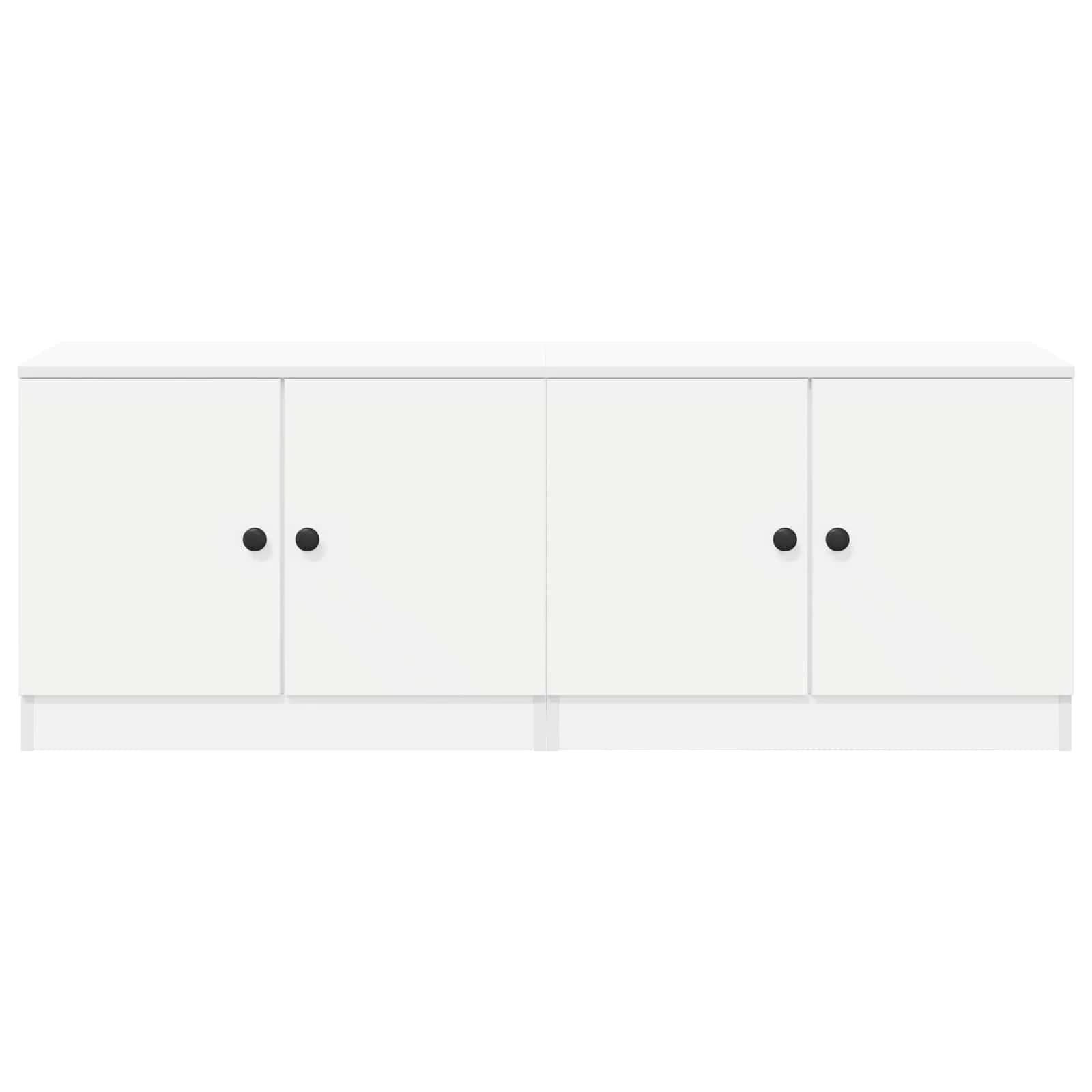 Shranjevalna omara za loft posteljo 2 kos Bela 66 x 35 x 48 cm - slika 5