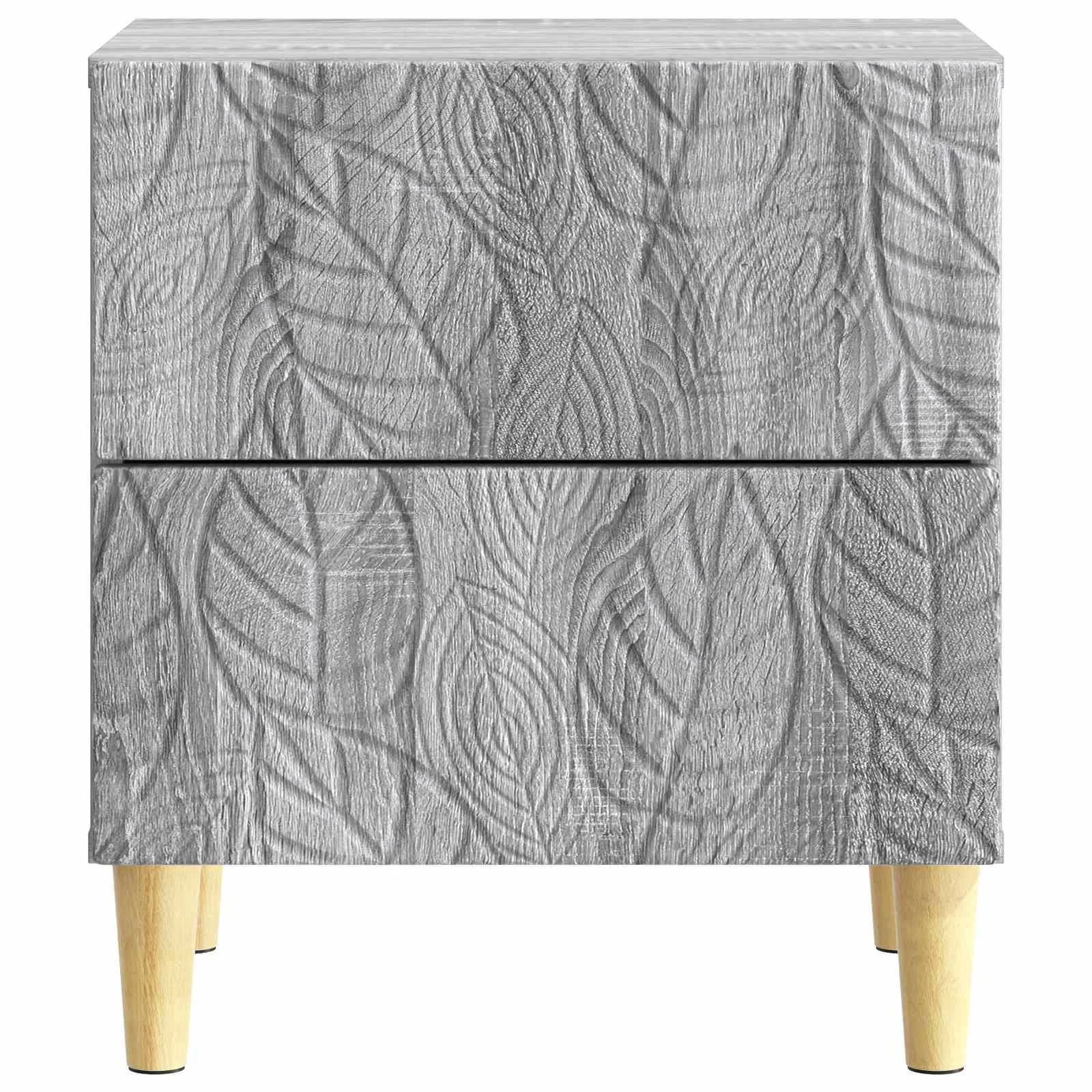 Nočna omarica 2 kos Siva Sonoma 43 x 34,5 x 48 cm - slika 6