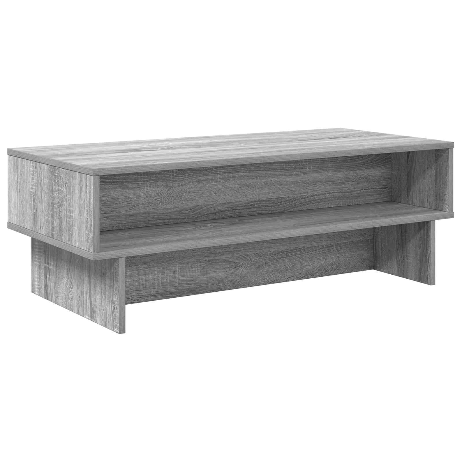 Klubska miza Siva Sonoma 100 x 46 x 35 cm Inženirski les - slika 2