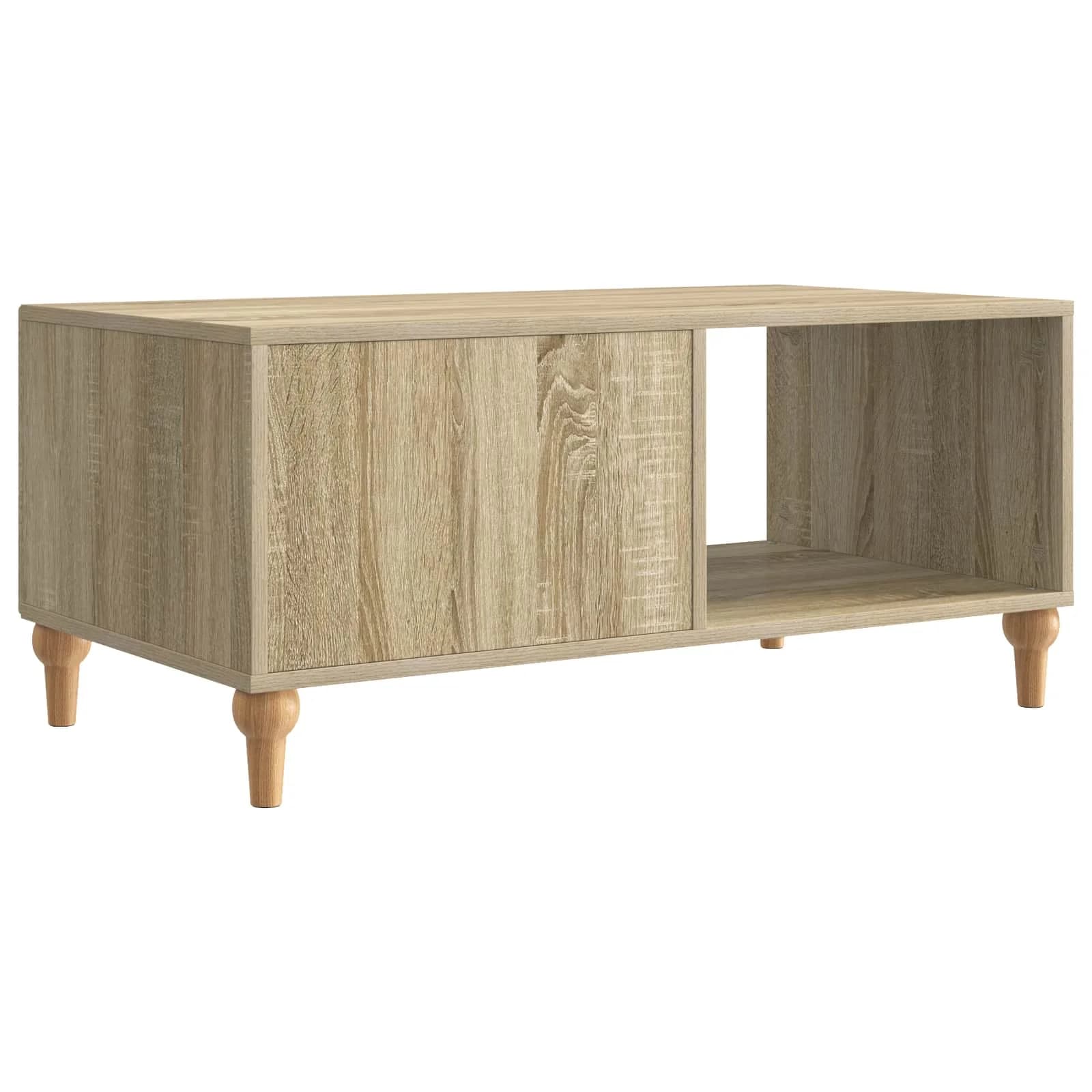 Klubska miza Sonoma hrast 90 x 50 x 40 cm Inženirski les - slika 7