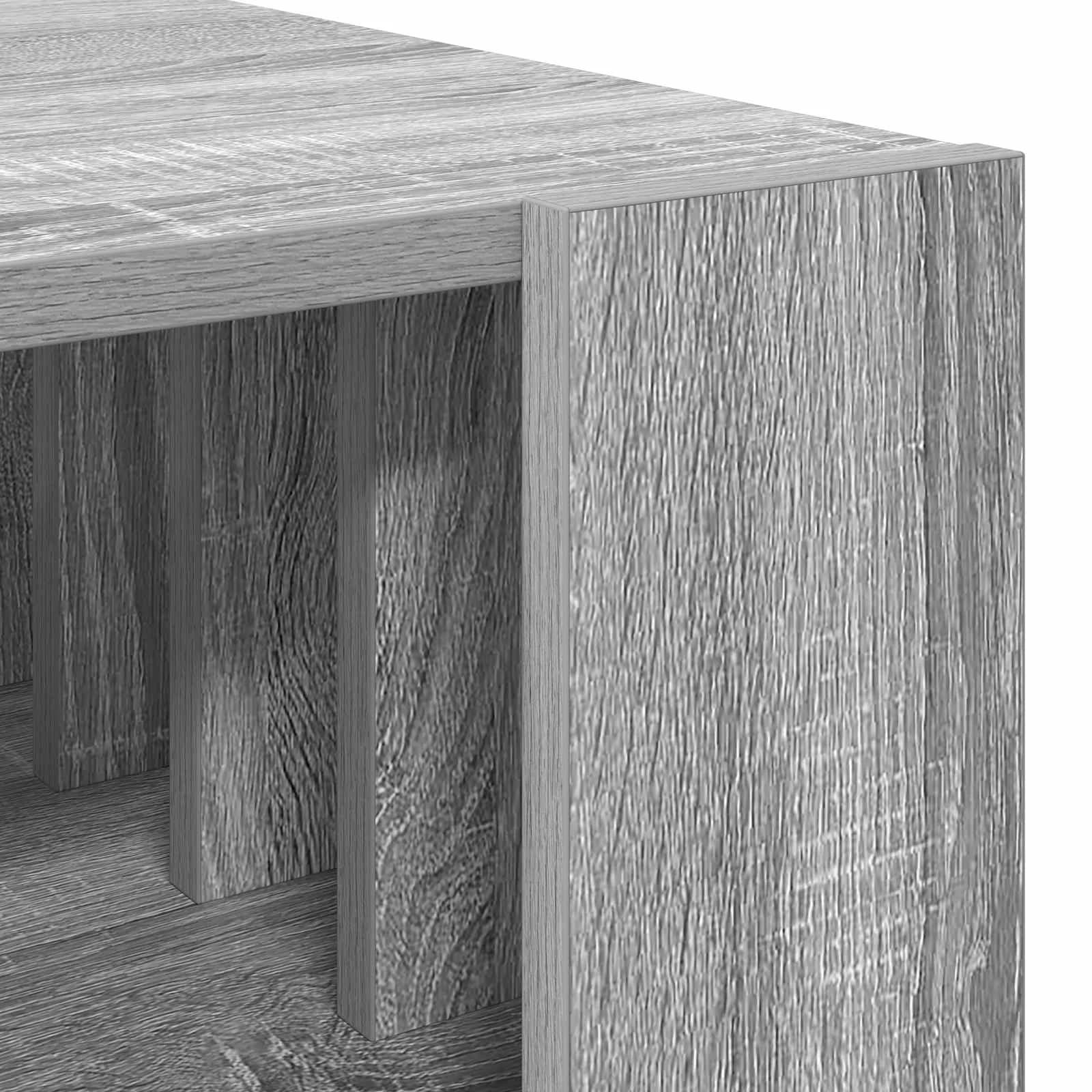 Klubska miza Siva Sonoma 92 x 49,5 x 45 cm Inženirski les - slika 8