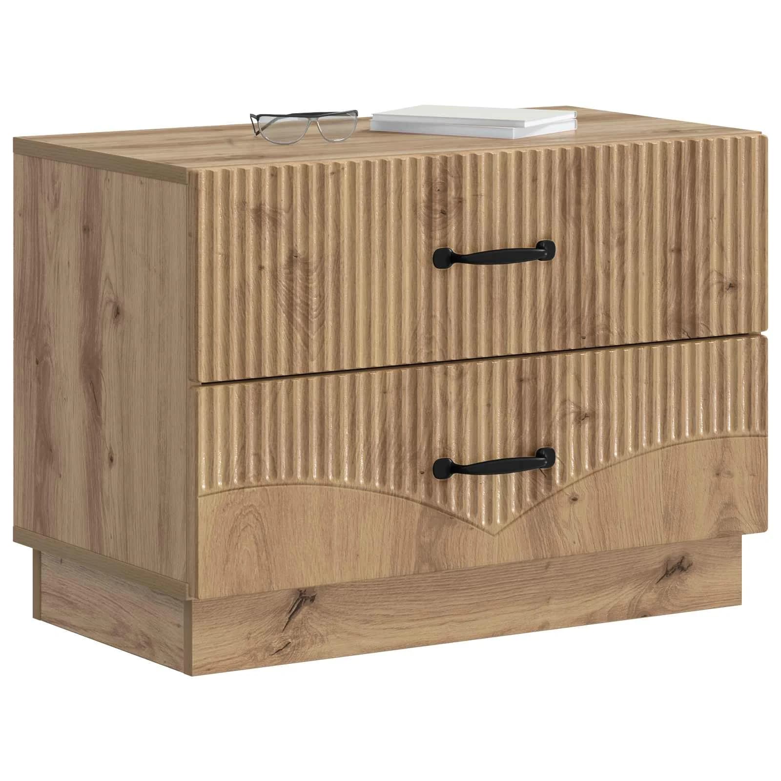 Nočna omarica Artisan hrast 62 x 34,5 x 44,5 cm Inženirski les - slika 3