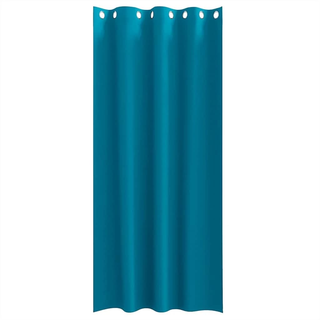 Zavese za zatemnitev z obroči 2 kos Turkizna 260 x 140 cm - slika 4