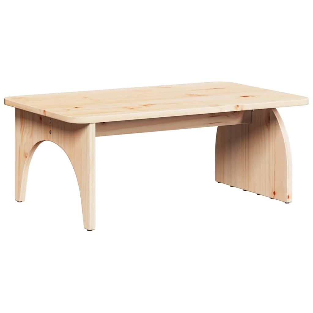 Klubska miza Naravna 80 x 50 x 31 cm Trdna borovina - slika 8