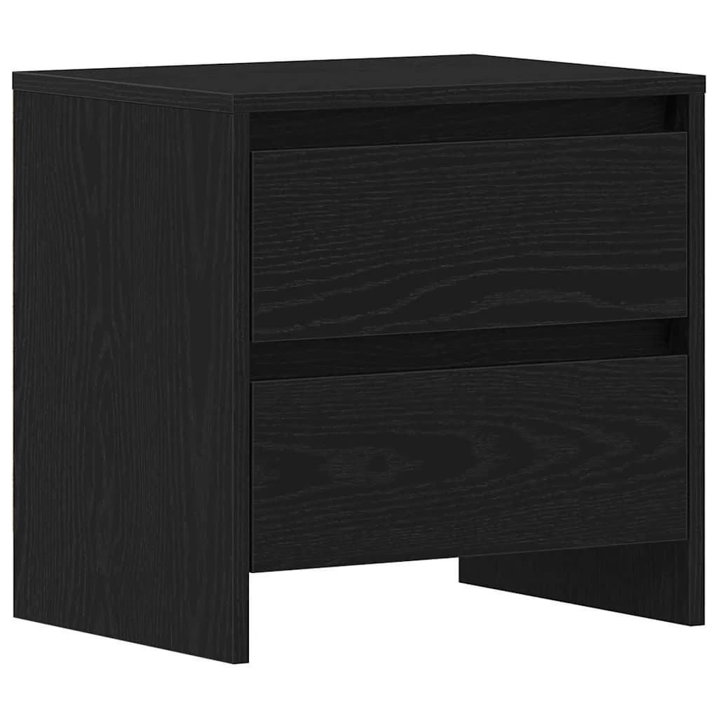 Nočna omarica 2 kos Črna Orehovina 45 x 34 x 44,5 cm - slika 6