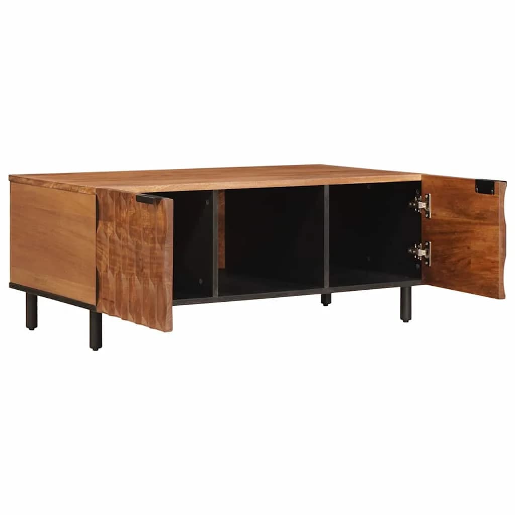 Klubska miza Rjava 100 x 54 x 40 cm Masiven les manga - slika 2