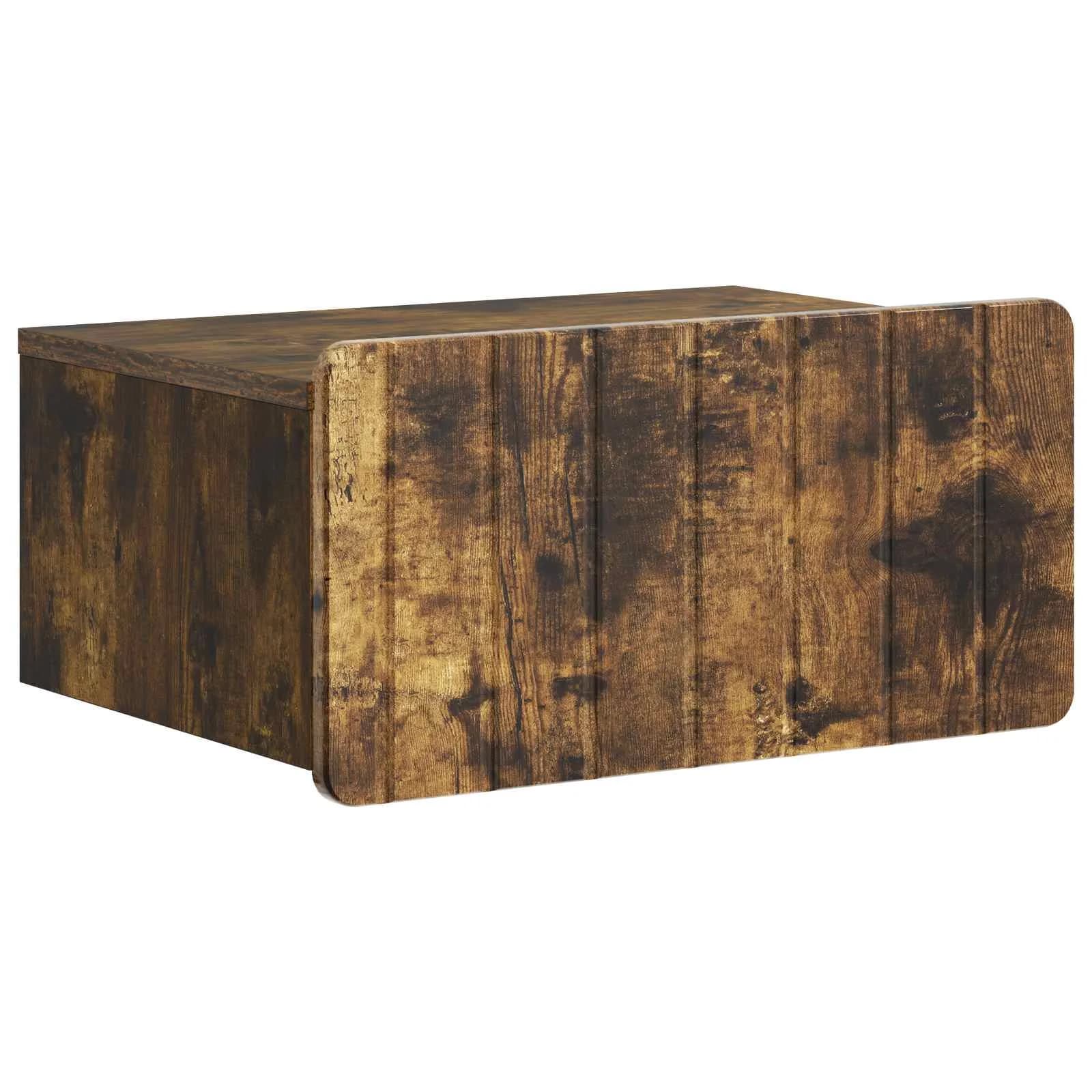 Stenski nočni omarici Dimljen hrast 49 x 34,5 x 24 cm - slika 2