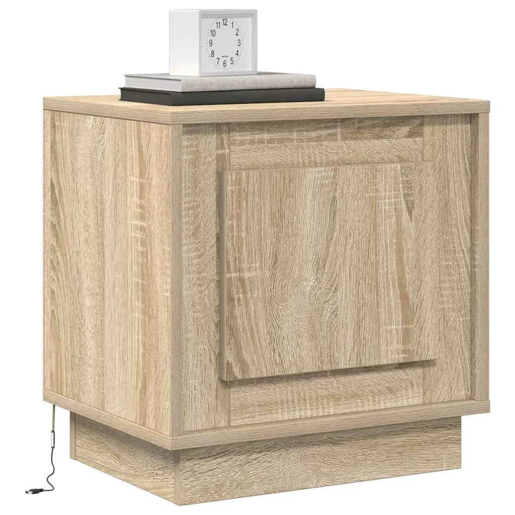 Nočna omarica 2 kos Sonoma hrast 44 x 34,5 x 45 cm - slika 3