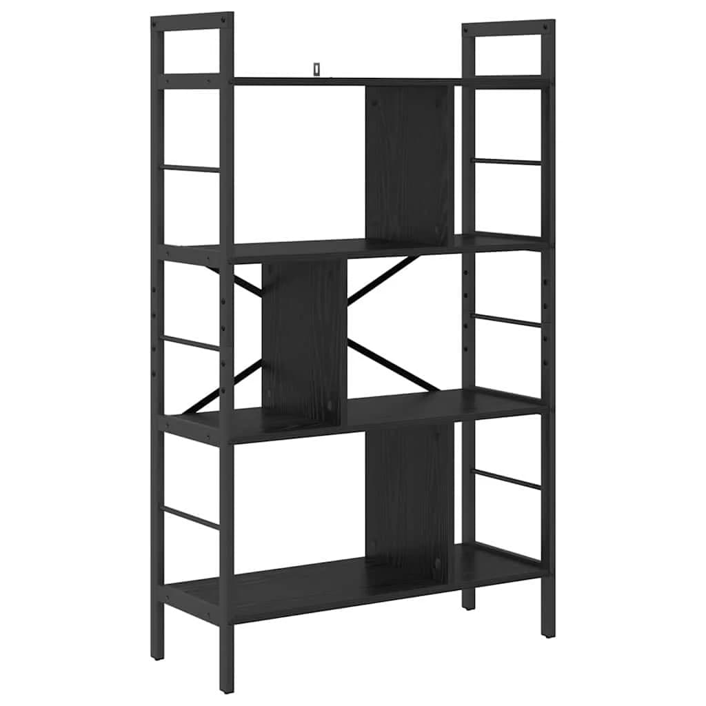Knjižna polica 7 nivojev 75 x 30 x 123,5 cm Inženirski les - slika 2