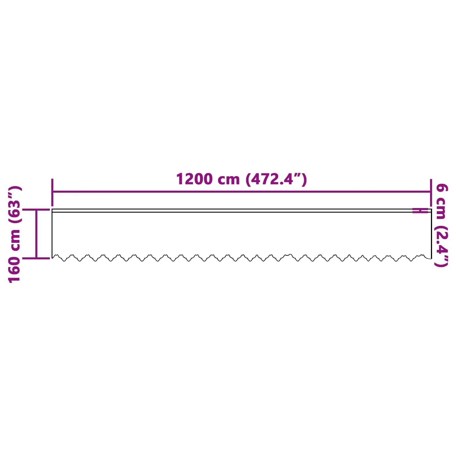 Čipkasta Zavesa z zavesami Bela 160 x 1200 cm Poliester - slika 8