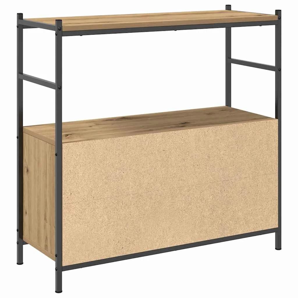 Knjižna polica 80 x 30 x 78,5 cm Inženirski les Umetni hrast - slika 5
