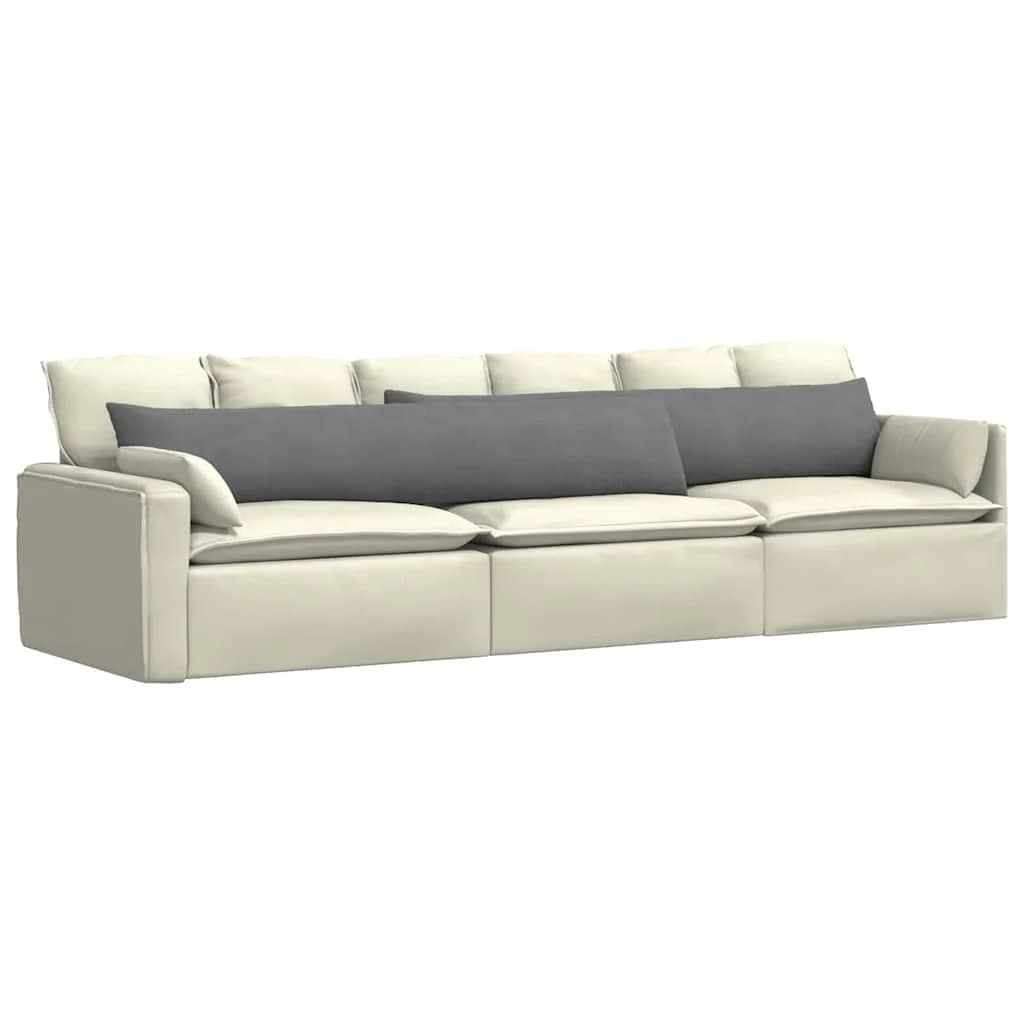 Blazine za kavč 2 pcs Temno siva 200 x 40 cm blago - slika 3