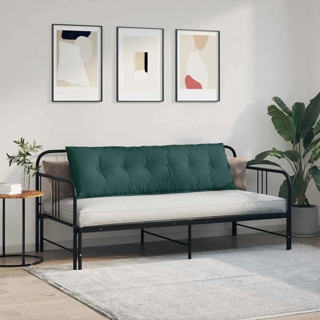 Poglavni vzglavnik Temno zelena 160 x 19 x 50 cm blago - slika 4