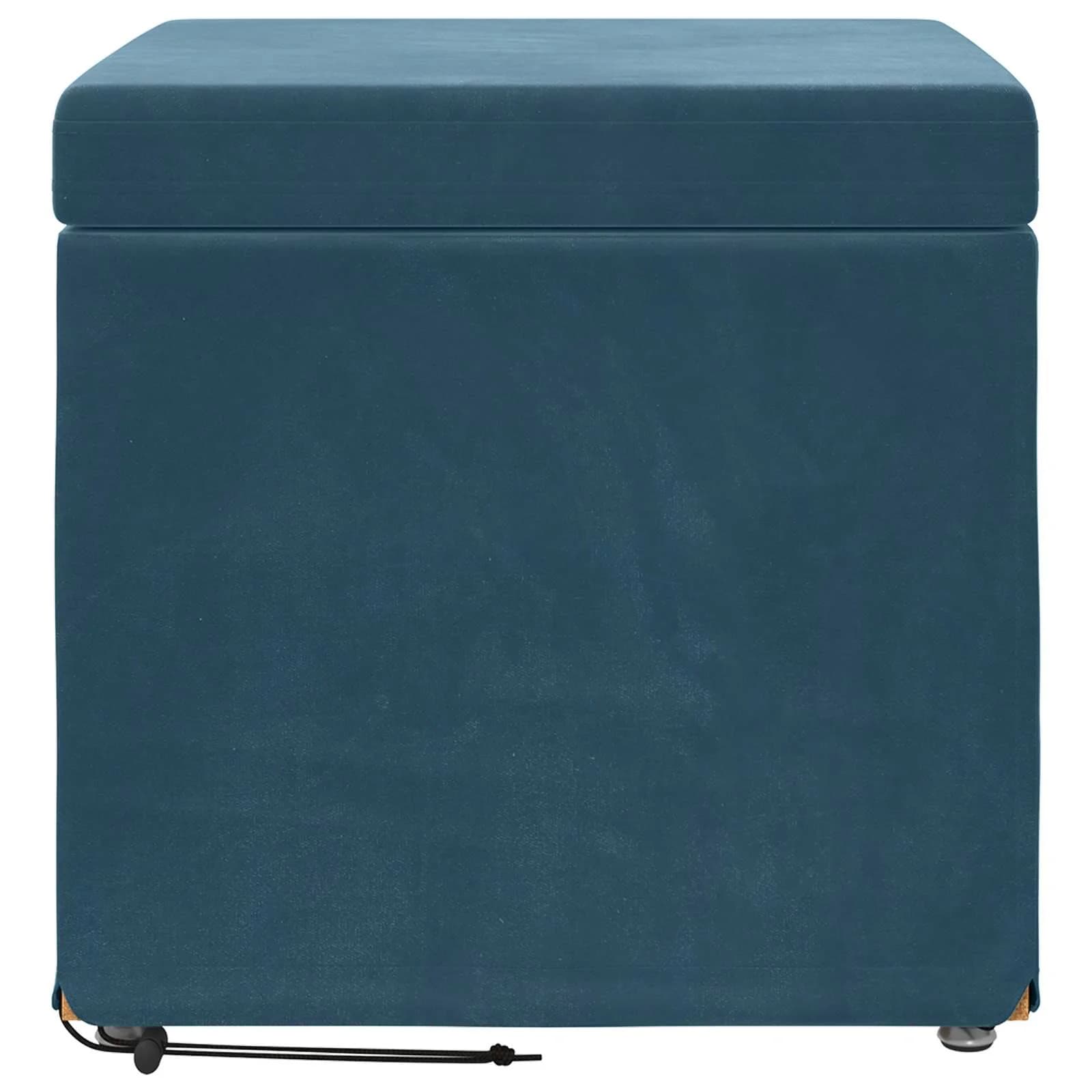 Stolica Modra 41 x 41 x 40 cm Samet in Umetno Leseno - slika 4