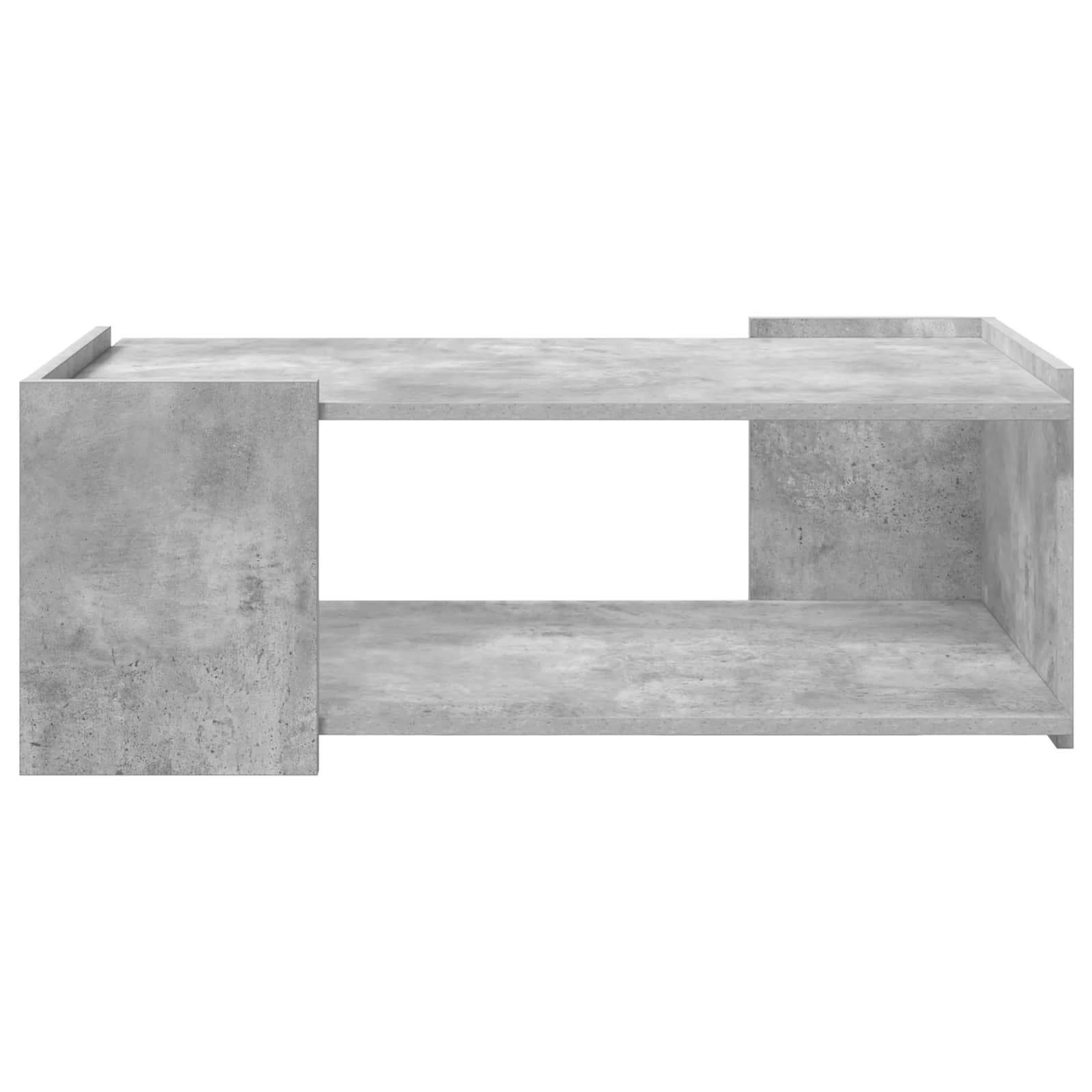 Klubska miza Betonsko siva 90 x 50 x 33 cm Inženirski les - slika 5