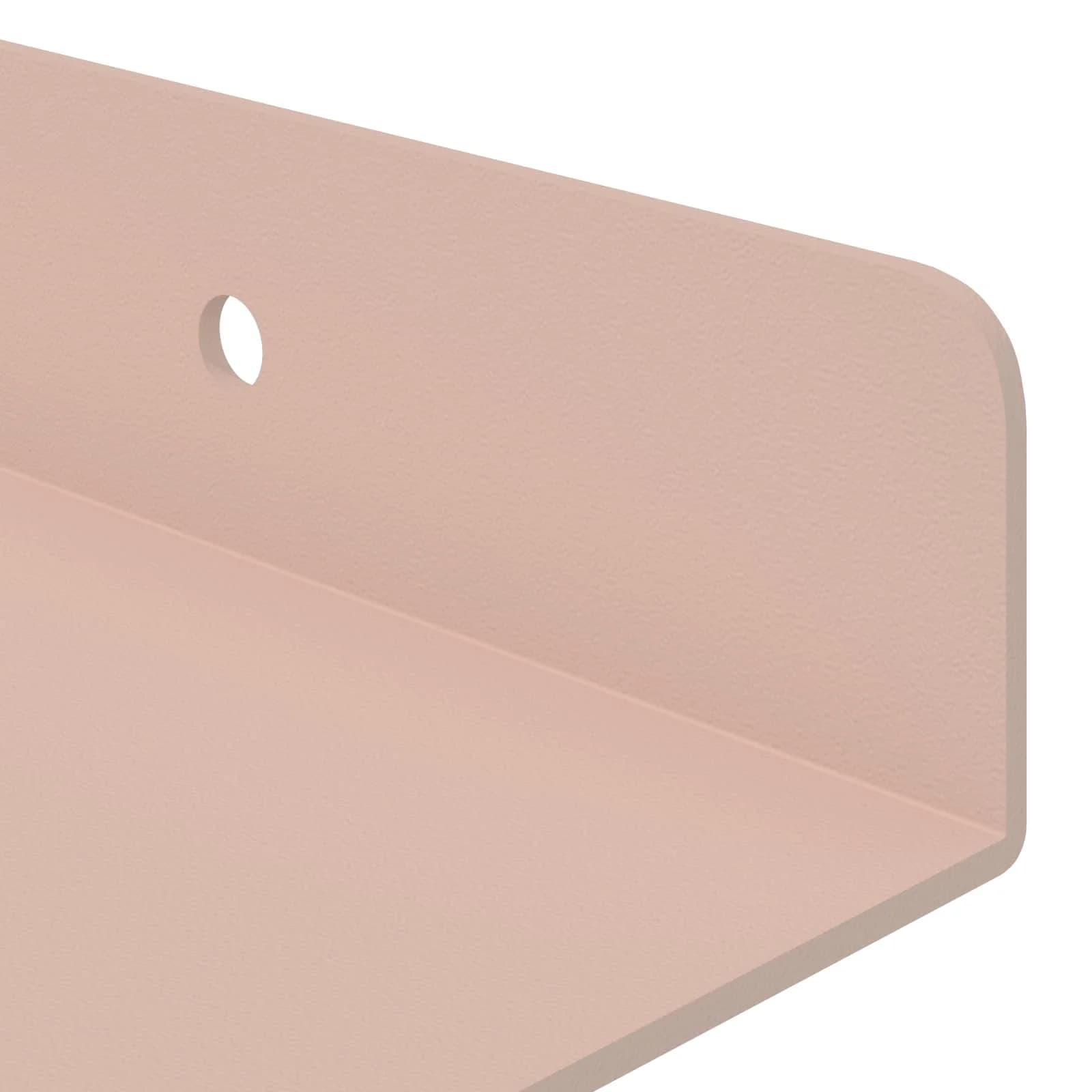 Ležeča polica Montaža za steno 2 kos Roza 60 x 8,5 x 2,5 cm - slika 8
