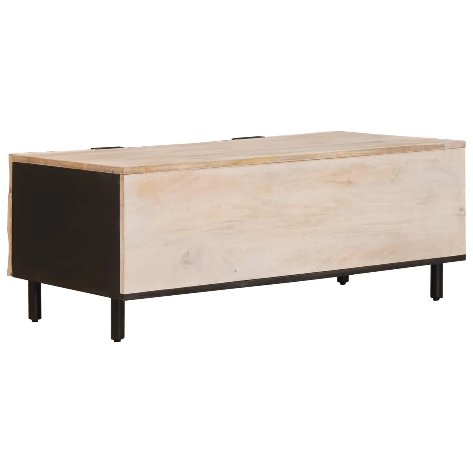 Klubska miza Bela 100 x 54 x 40 cm Masiven les manga - slika 5