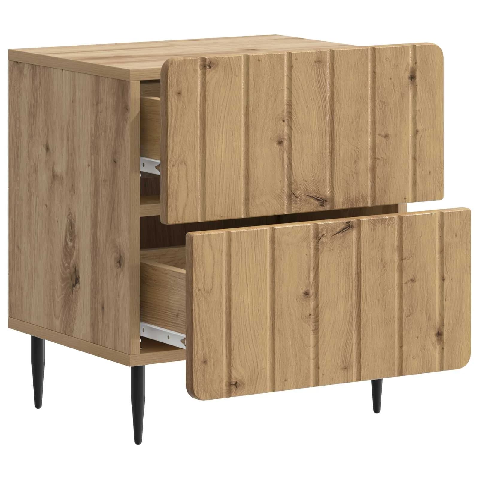 Nočna omarica Artisan hrast 43 x 34,5 x 49,5 cm Inženirski les - slika 4
