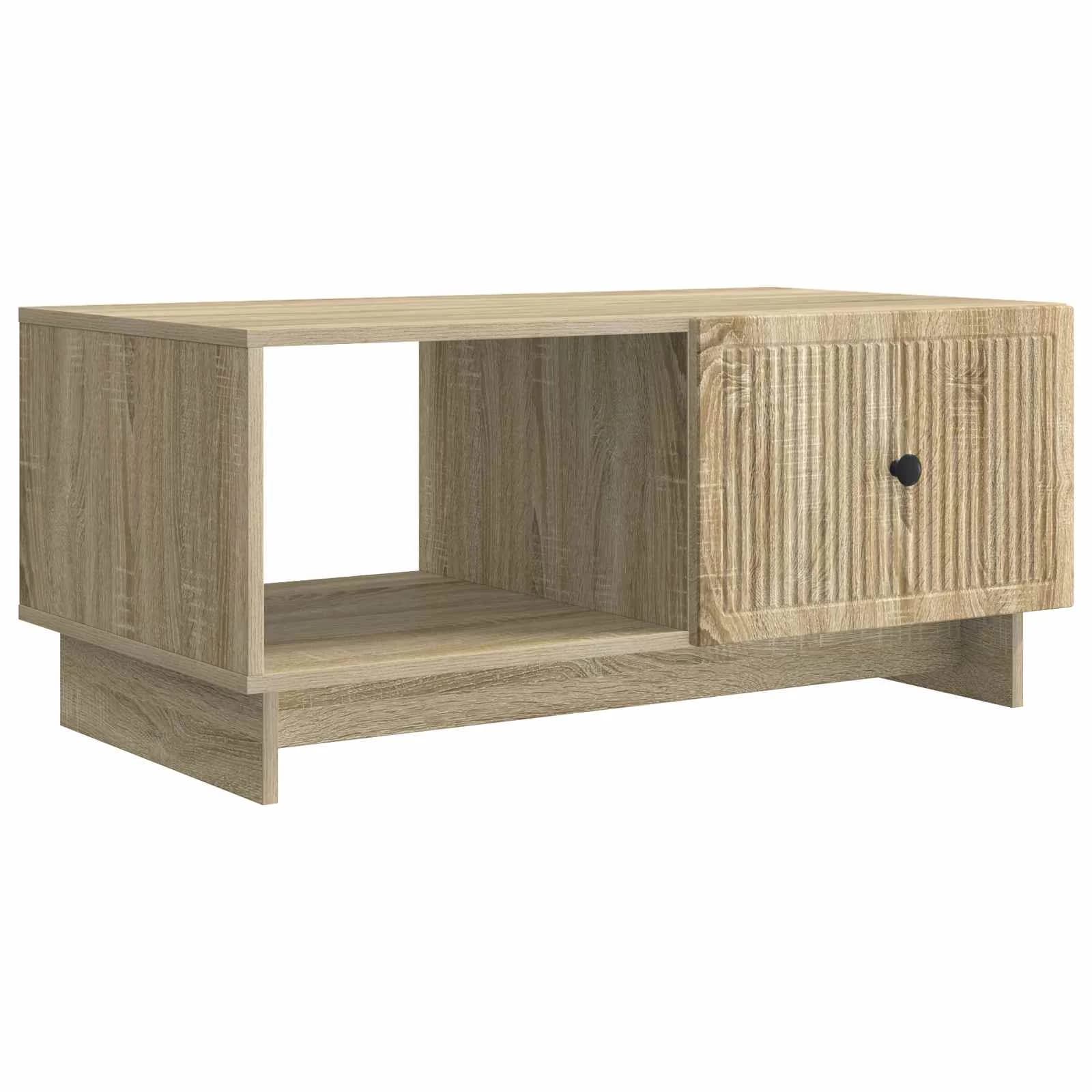 Klubska miza Sonoma hrast 90 x 50 x 40 cm Inženirski les - slika 2