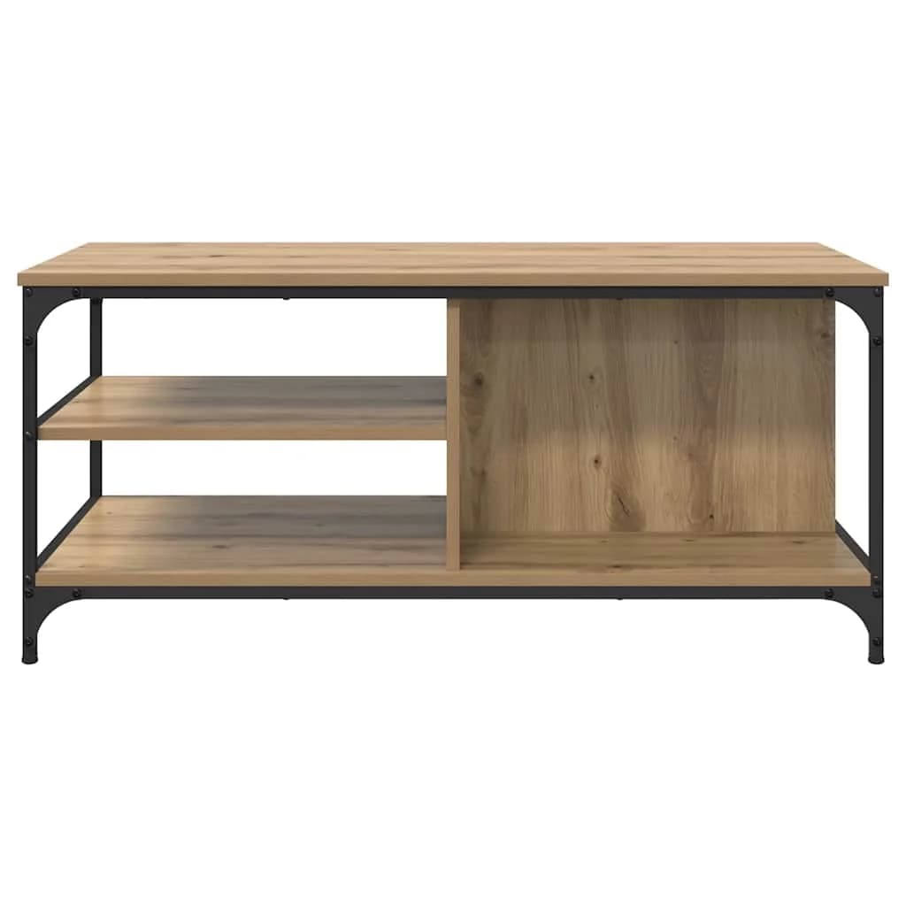 Klubska miza Umetni hrast 100 x 50 x 45 cm Inženirski les - slika 5