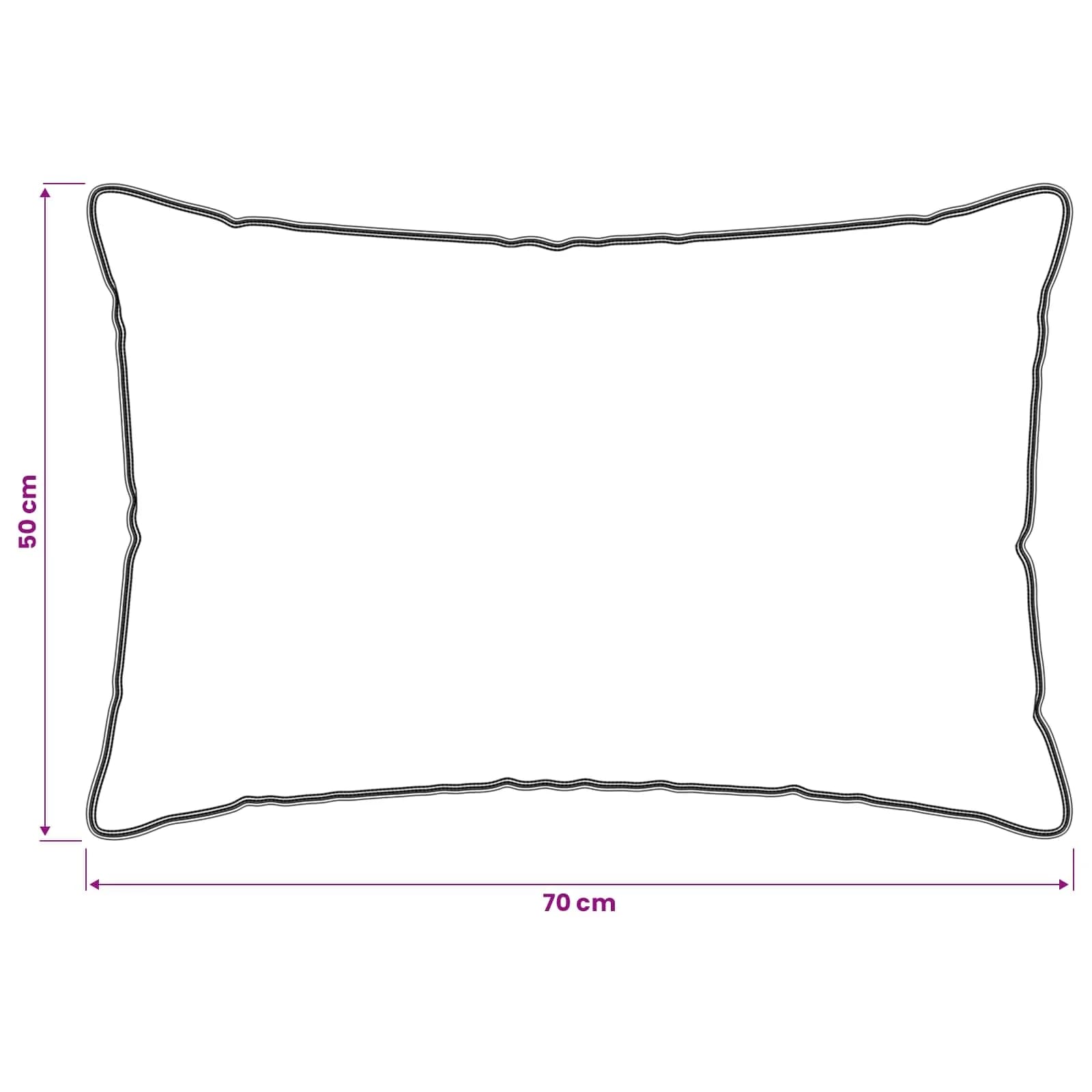 Vzglavnik 2 kos 50 x 70 cm Bambusova vlakna Bela - slika 6