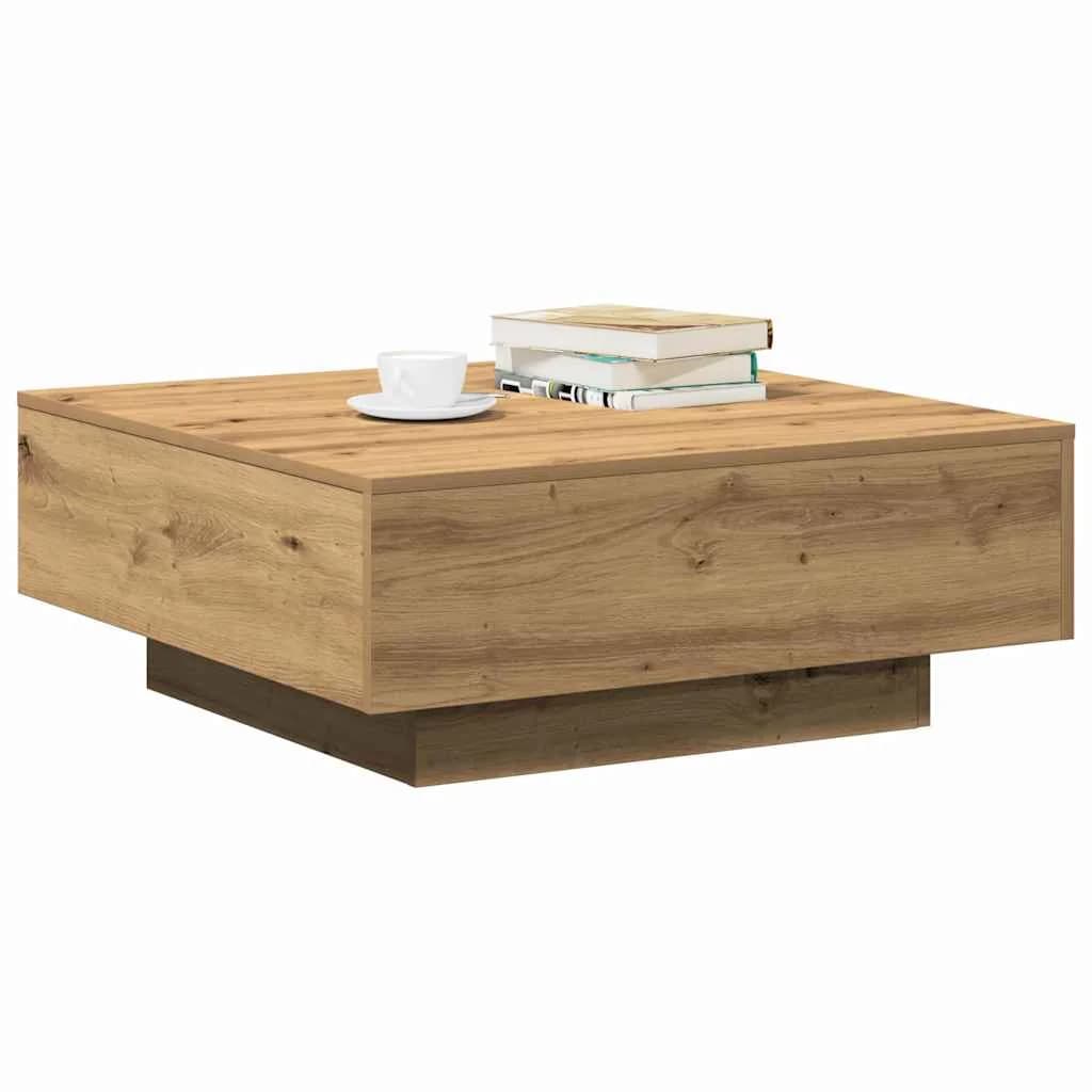 Klubska miza Umetni hrast 80 x 80 x 31 cm - slika 3