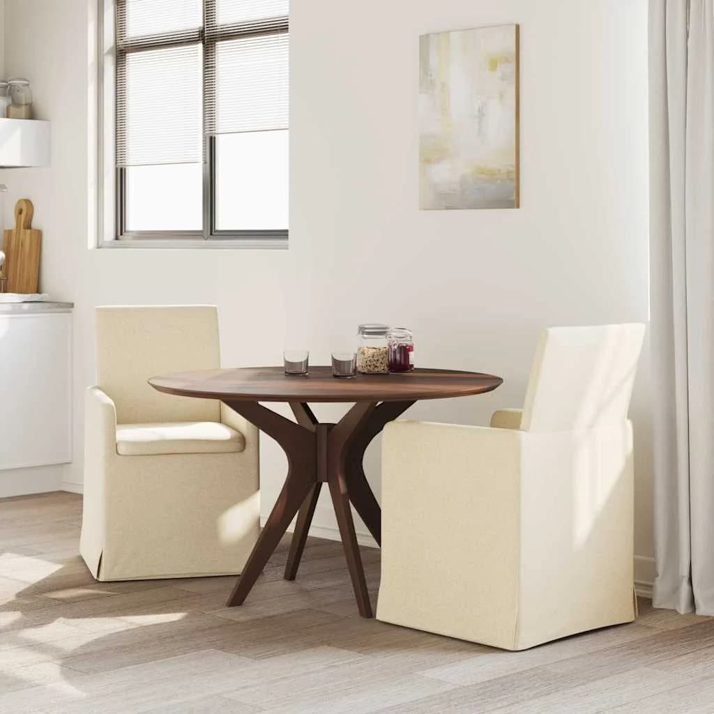 Jedilni stoli 2 kos blago krema 57 x 67 x 95 cm - slika 3