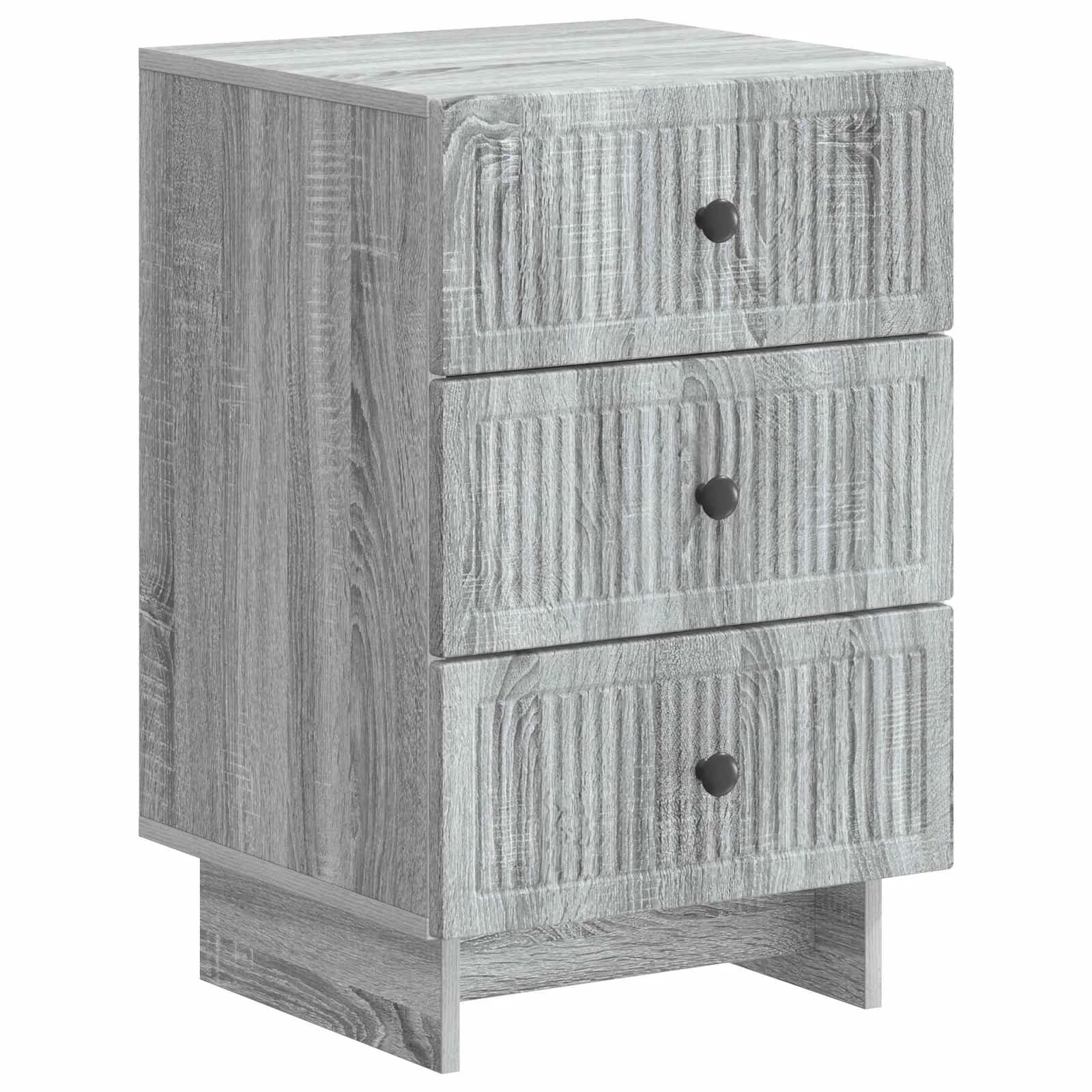 Nočna omarica Siva Sonoma 43 x 41 x 66,5 cm Inženirski les - slika 2