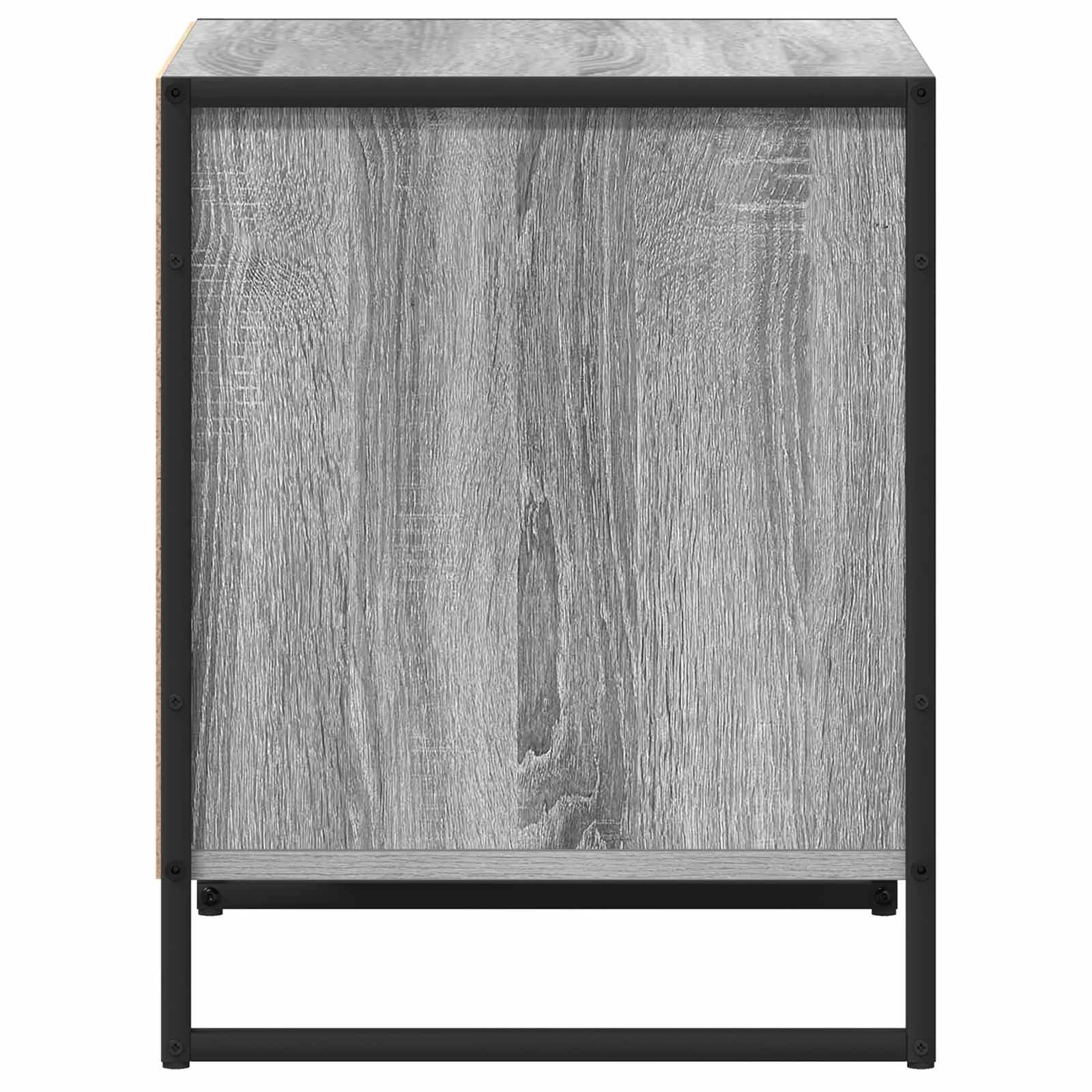 Nočna omarica 2 kos Siva Sonoma 50 x 39,5 x 50 cm - slika 7
