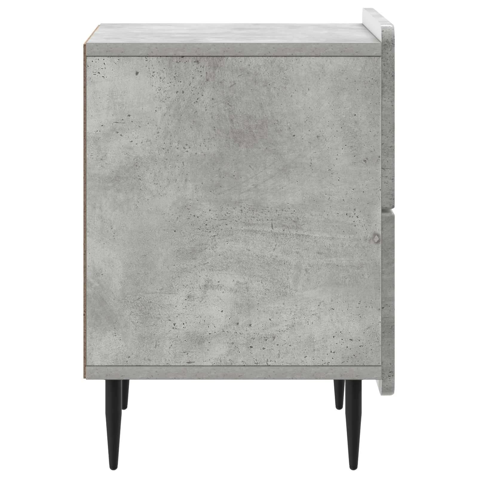 Nočna omarica 2 kos Betonsko siva 43 x 34,5 x 49,5 cm - slika 8
