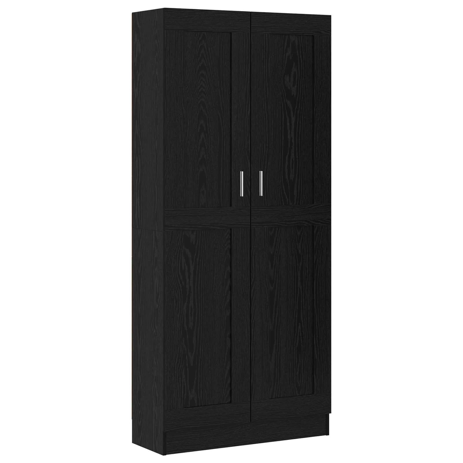 Knjigovni omar 3 nivojev 82,5 x 30,5 x 185 cm Inženirski les - slika 2