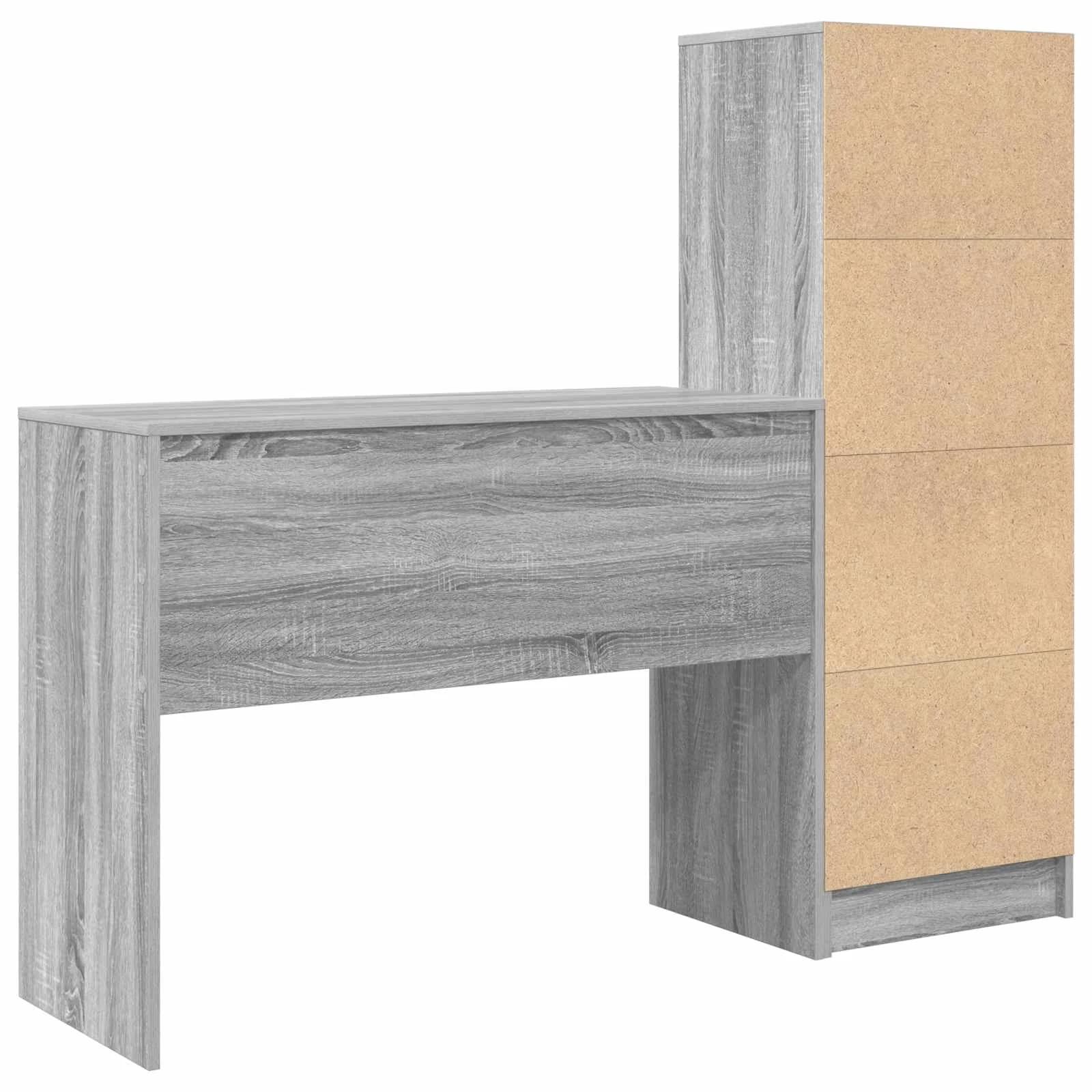Miza Siva Sonoma 145,5 x 40 x 127 cm 2 kos - slika 9