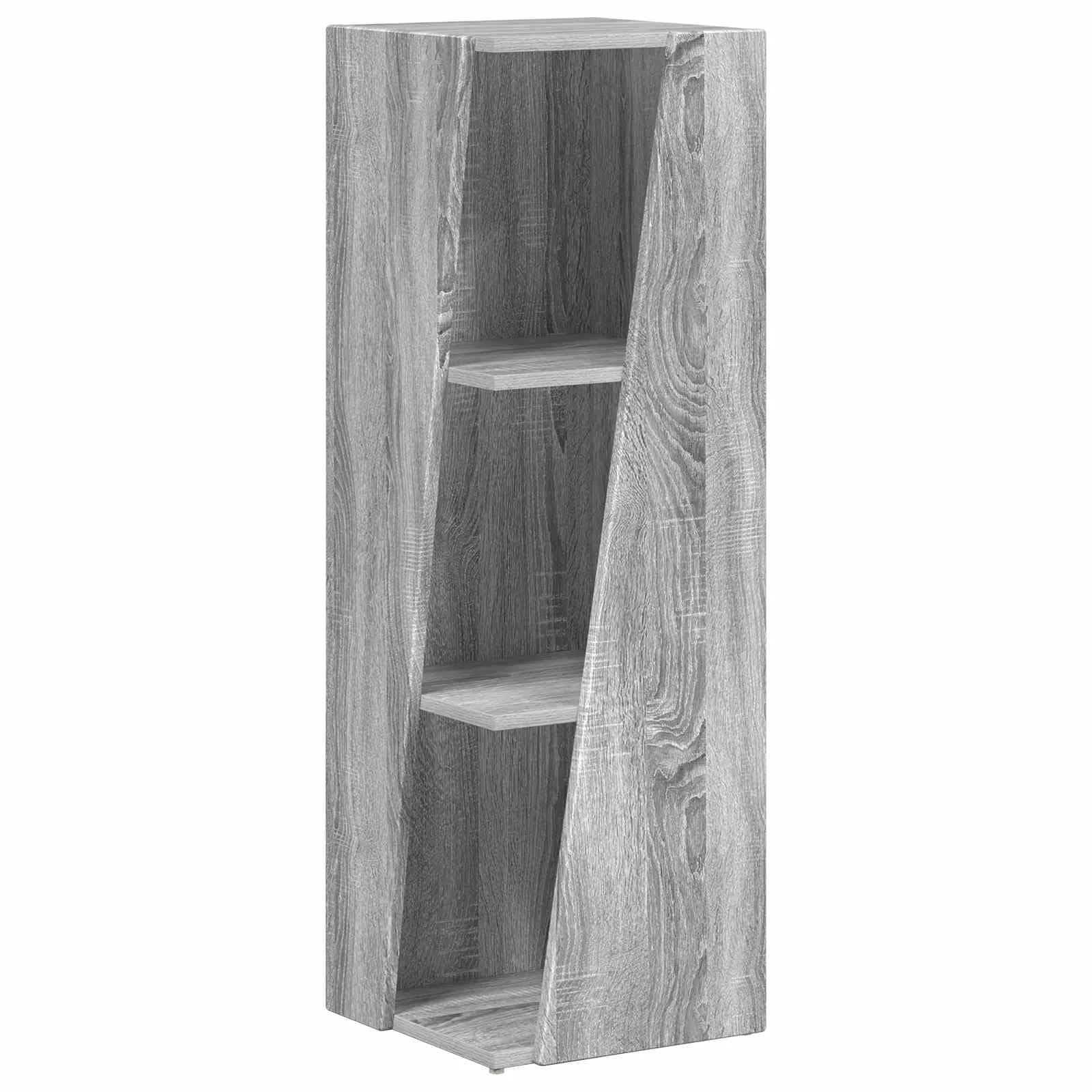 Stranski polic 33 x 32 x 100,5 cm Inženirski les Siva Sonoma - slika 2