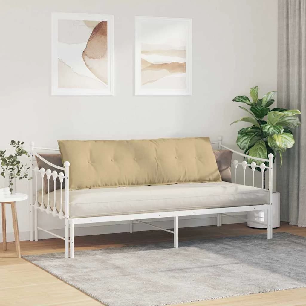 Poglavni vzglavnik Siva zelena 160 x 50 cm Žametna tkanina - slika 4