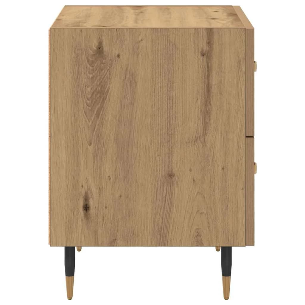 Nočna omarica 2 kos Umetni hrast 40 x 35 x 47,5 cm - slika 8