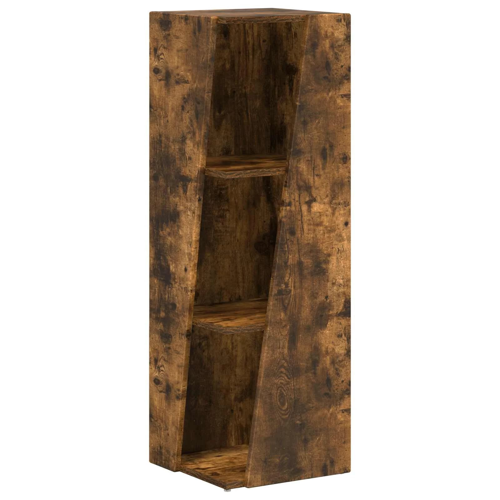 Stranski polic 33 x 32 x 100,5 cm Inženirski les Dimljeni oreh - slika 2